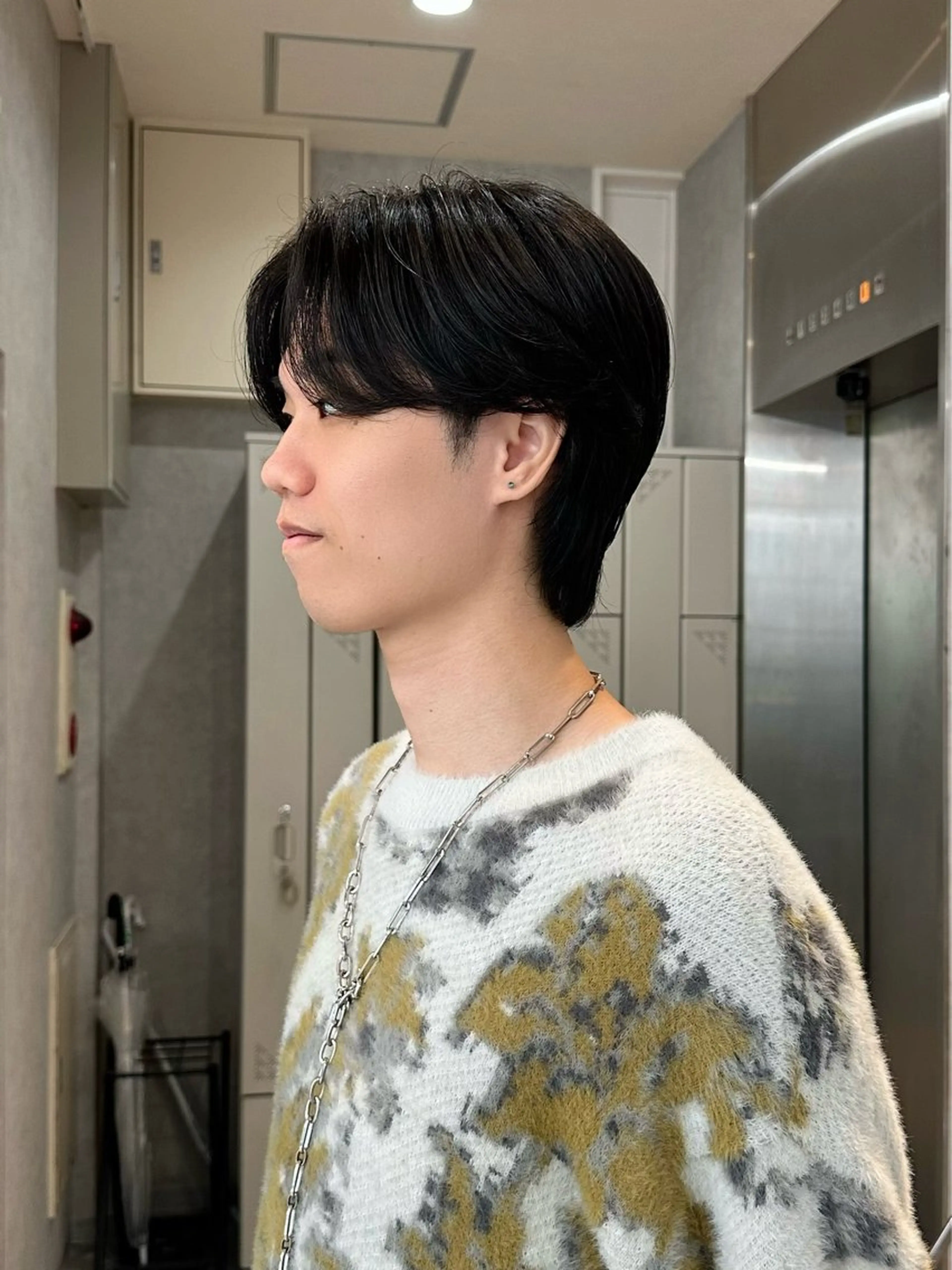 ショート メンズ センターパート カノン/メンズカット /ダウンパーマのヘアスタイル