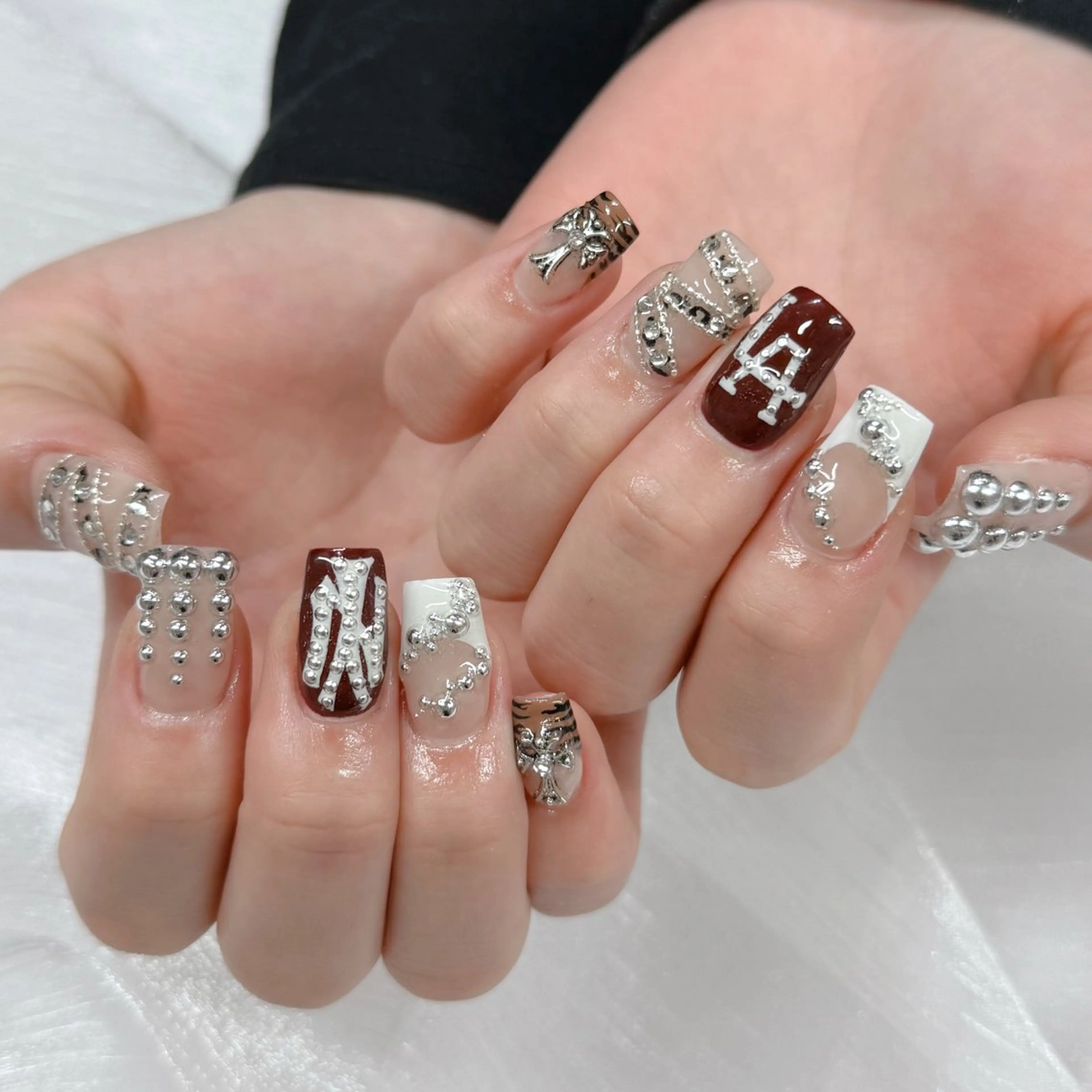 ネイル アートネイル ジェルネイル ロングネイル 持ち込み シンプルネイル ハンドネイル Lucky Nail Salon所属・Lucky Nail Salonのネイルデザイン