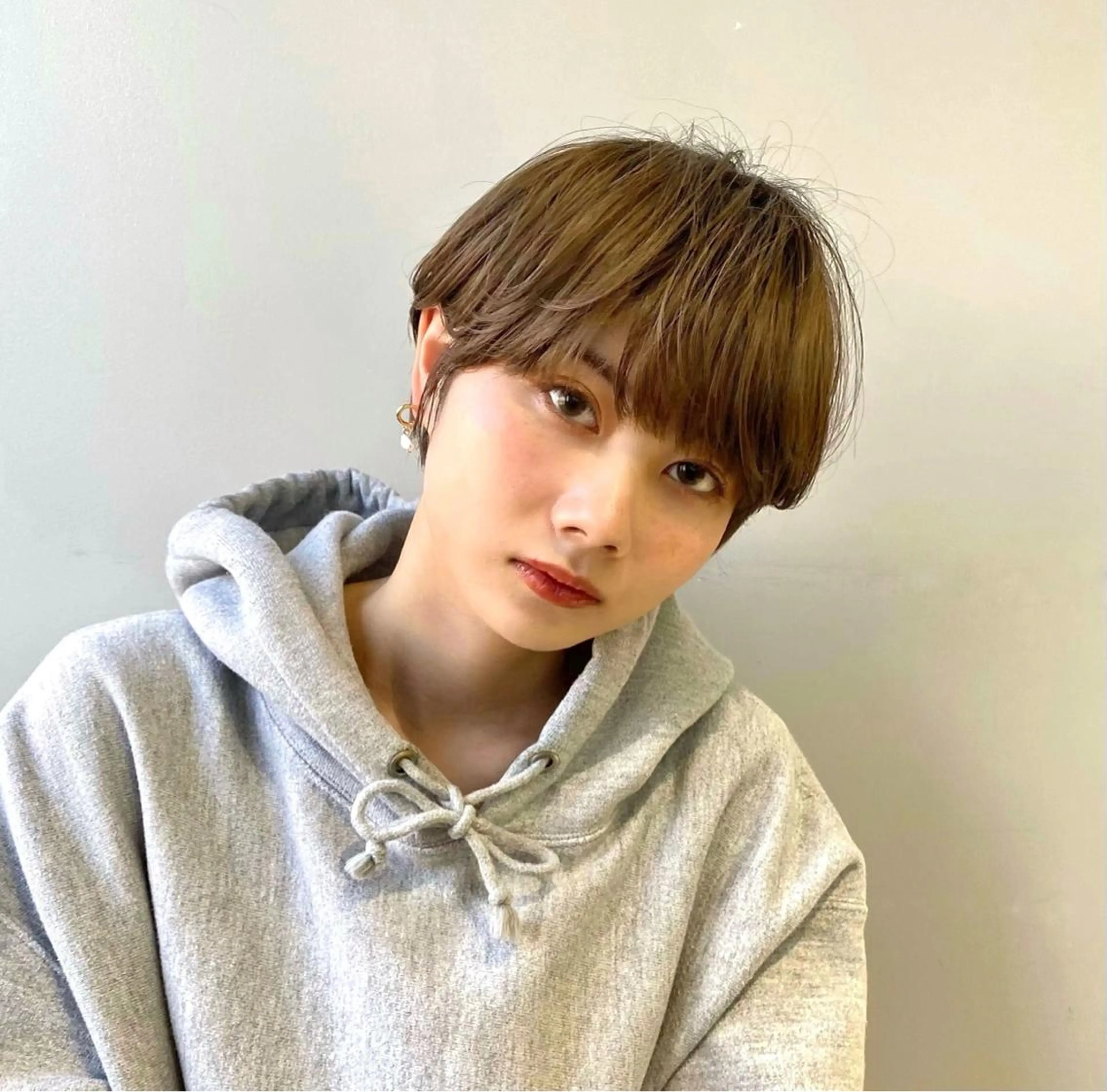 ショート ヘアカラー トリートメント 骨格診断で絶対可愛い ✨丸みショート✨凌弥のヘアスタイル