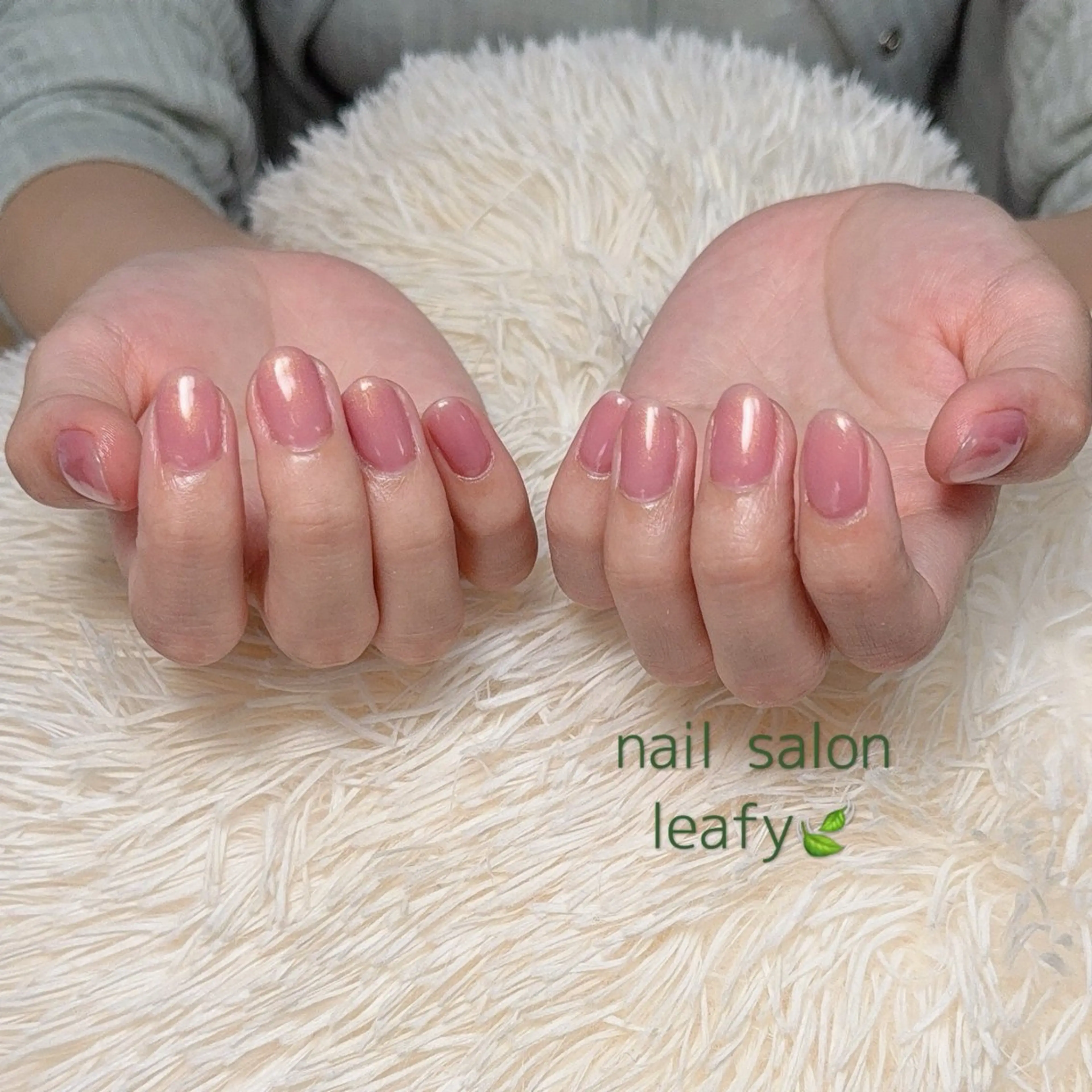 ネイル ワンカラーネイル ハンドネイル ネイルサロン leafyのネイルデザイン