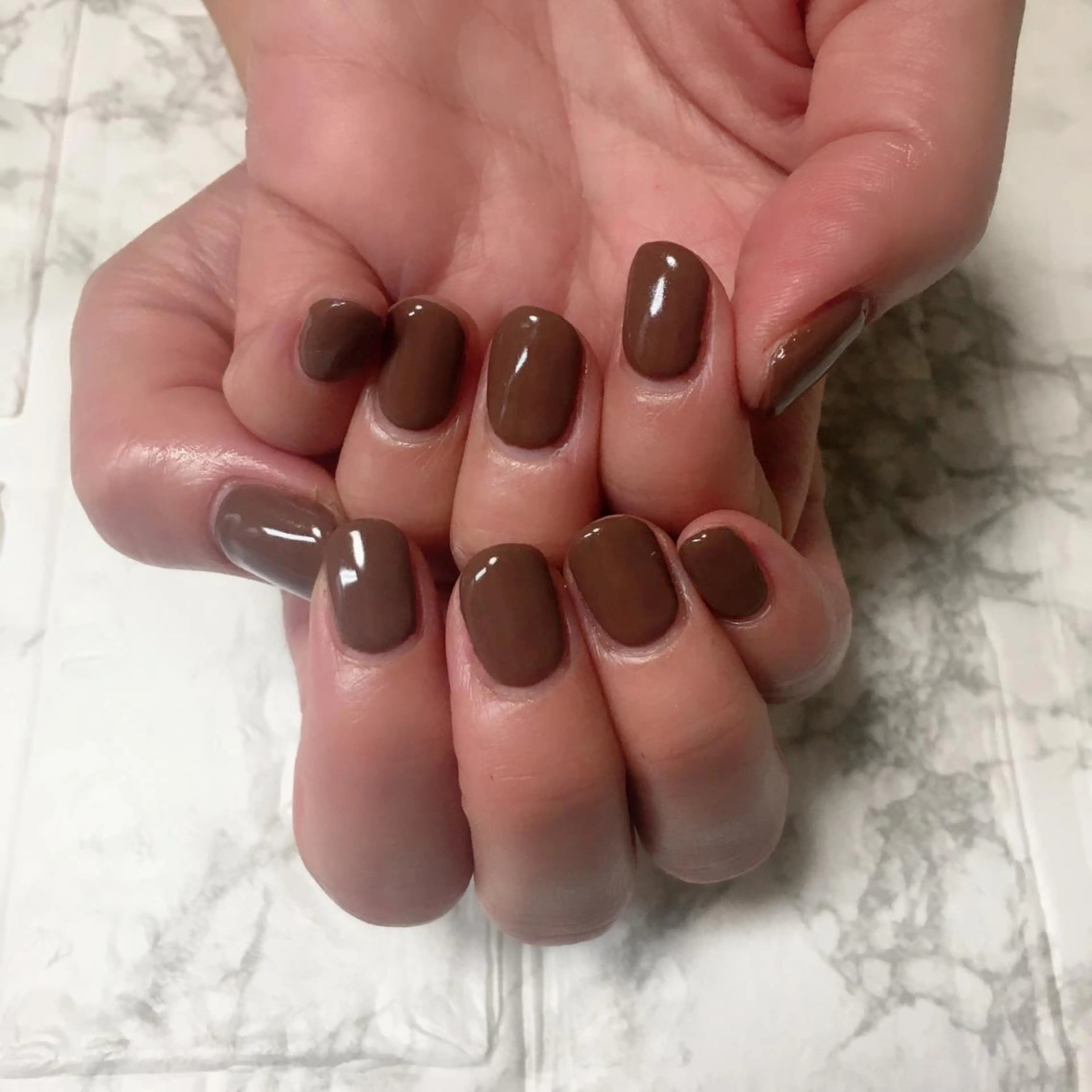 ネイル ワンカラーネイル ハンドネイル 自爪育成/深爪矯正 mikiのネイルデザイン