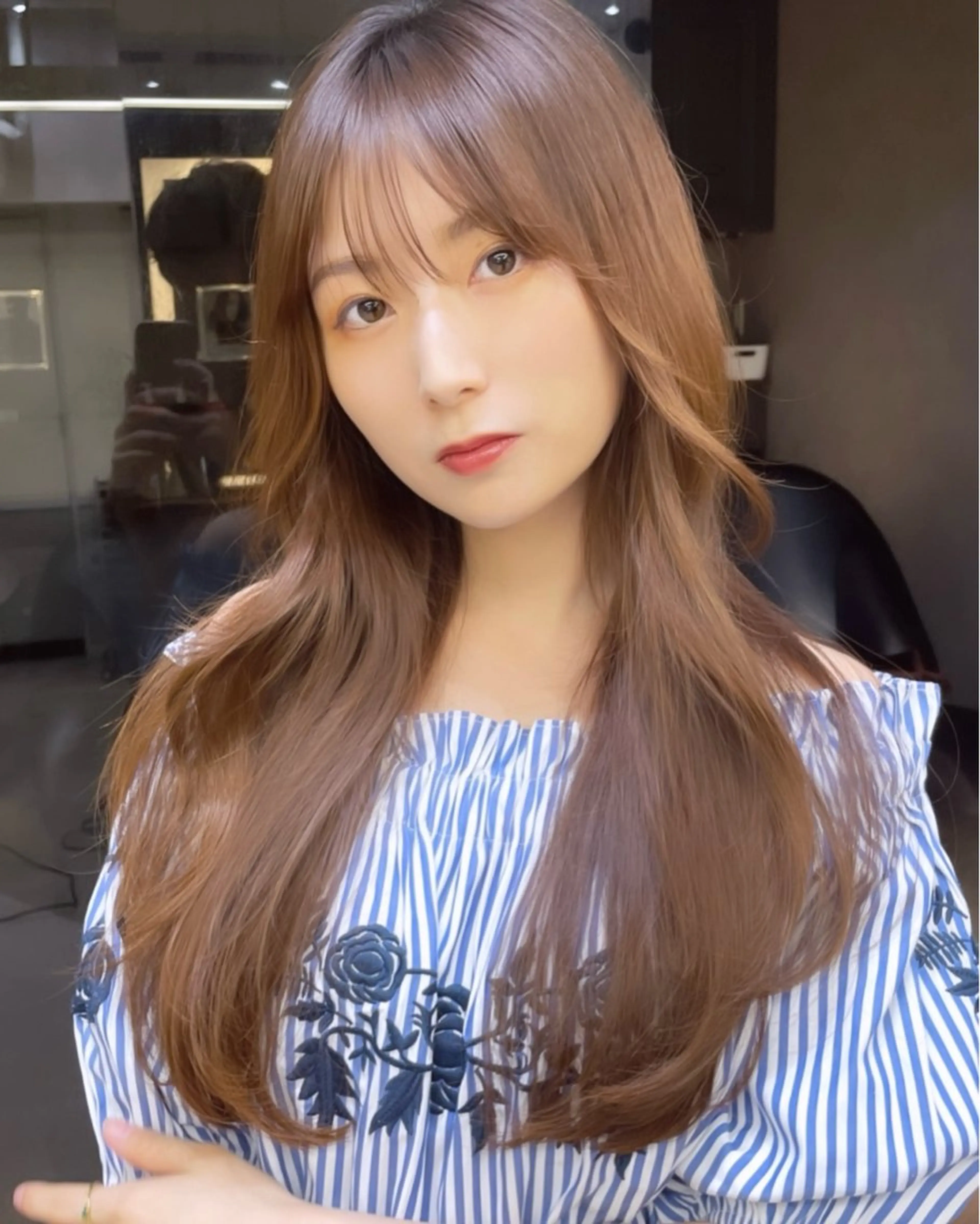 ロング 池袋/韓国/レイヤー 髪質改善/村上けいとのヘアスタイル