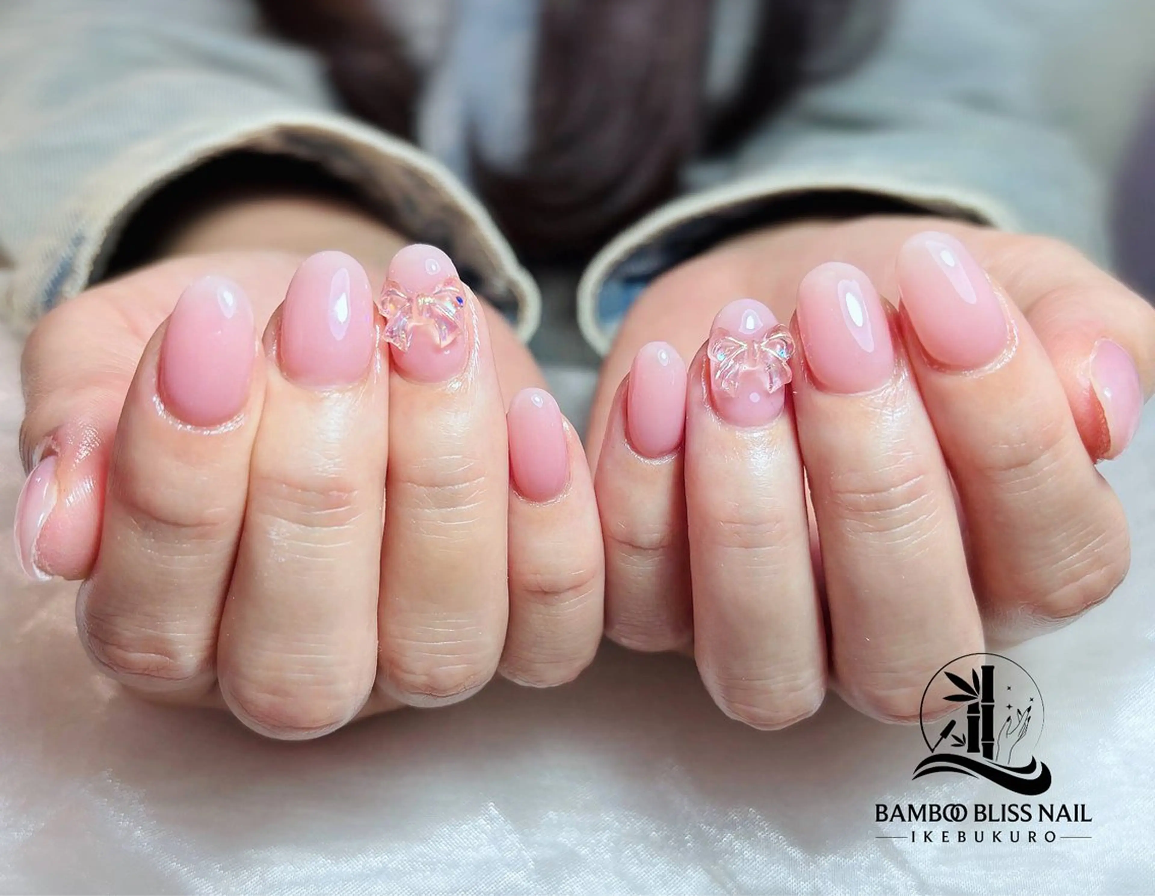 ネイル シンプルネイル BAMBOO BLISS 研修用のネイルデザイン