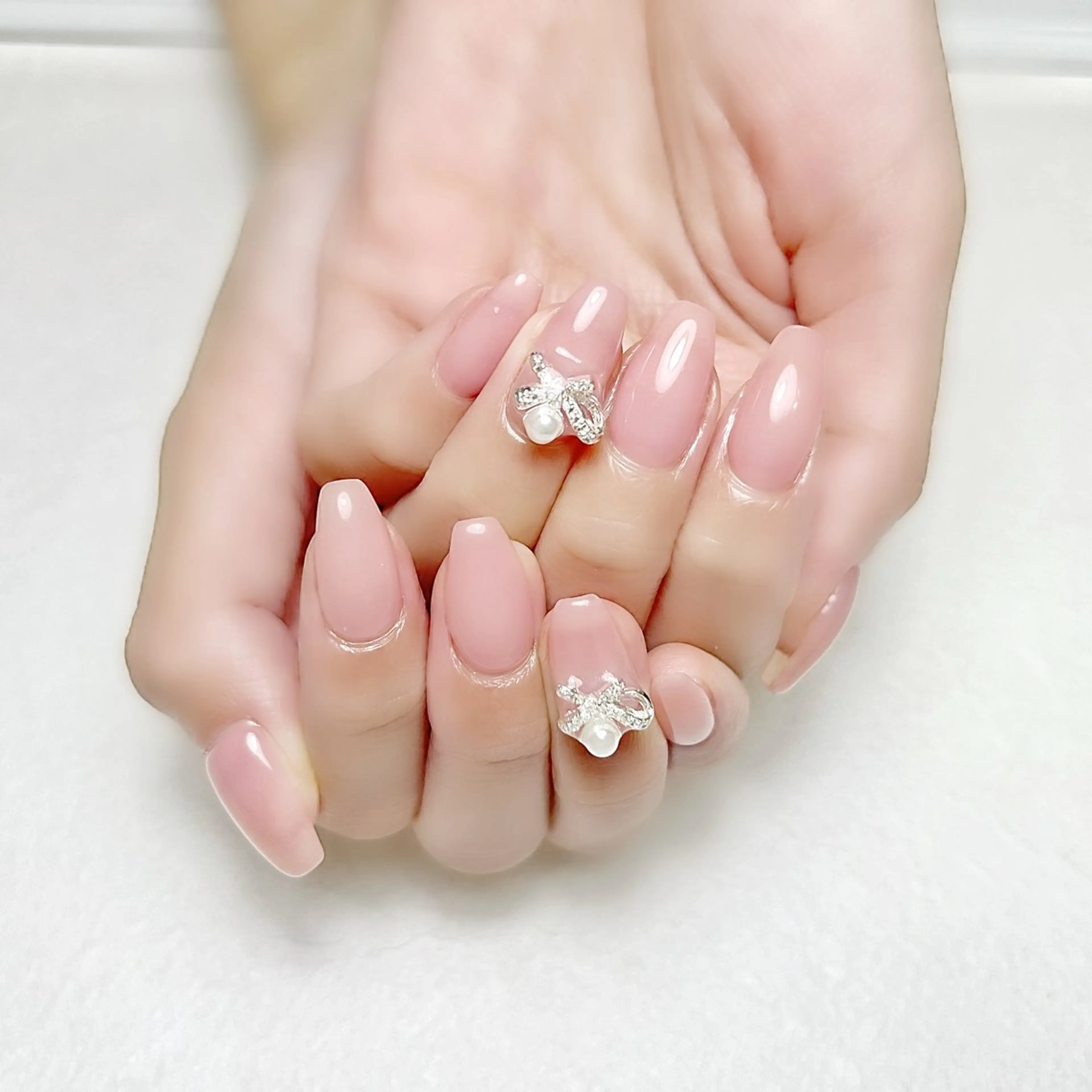 ネイル オフィスネイル ワンカラーネイル ピンク 夏ネイル rouse nail RISATOのネイルデザイン