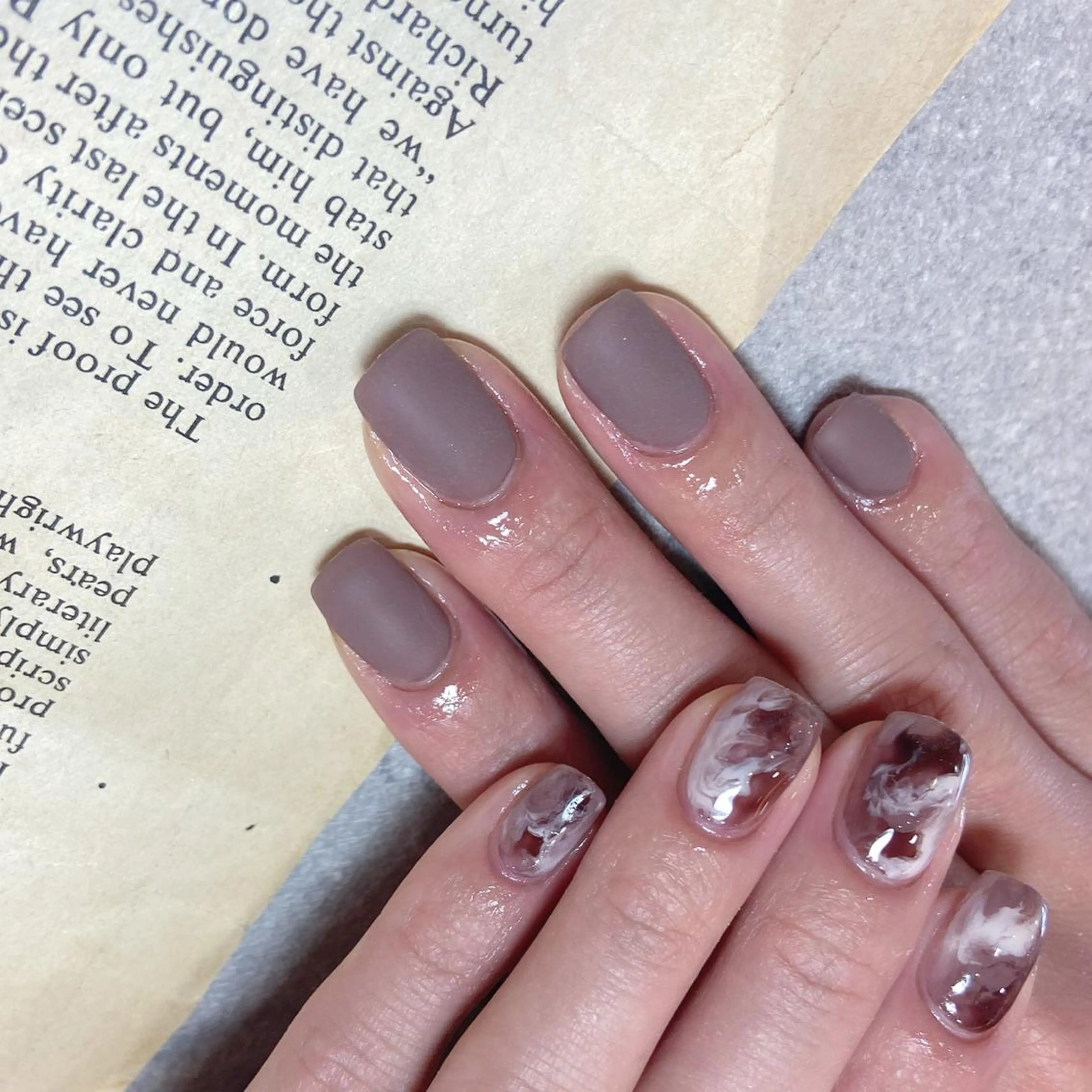 ネイル ハンドネイル 𝕄𝕚𝕪𝕦🤍 自由が丘⌇パラジェルのネイルデザイン