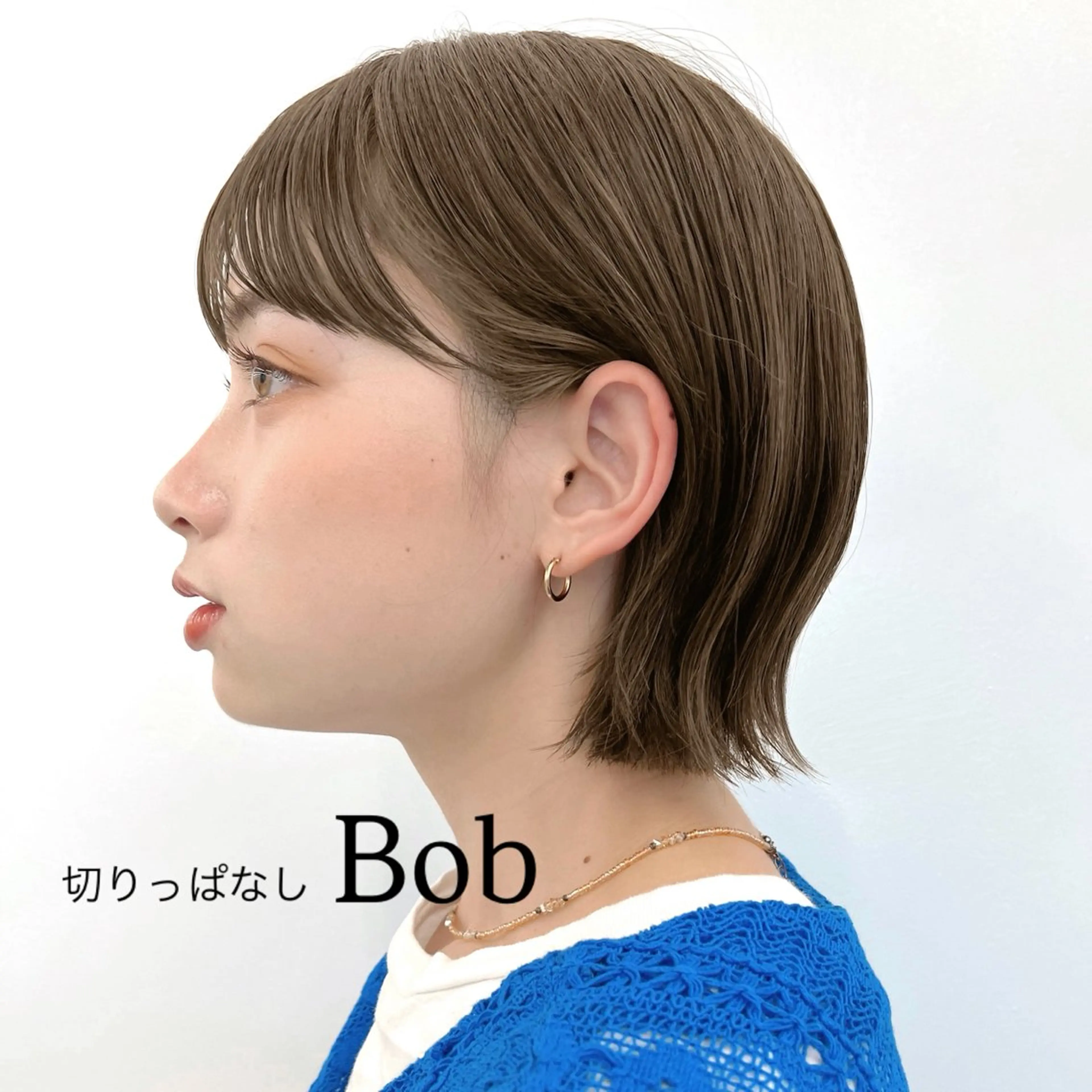 ショート カラー ヘアアレンジ 切りっぱなしボブ 透明感カラー グレージュ ボブ 🌱ボブ/レイヤー/ ベージュ/あやみ✨のヘアスタイル
