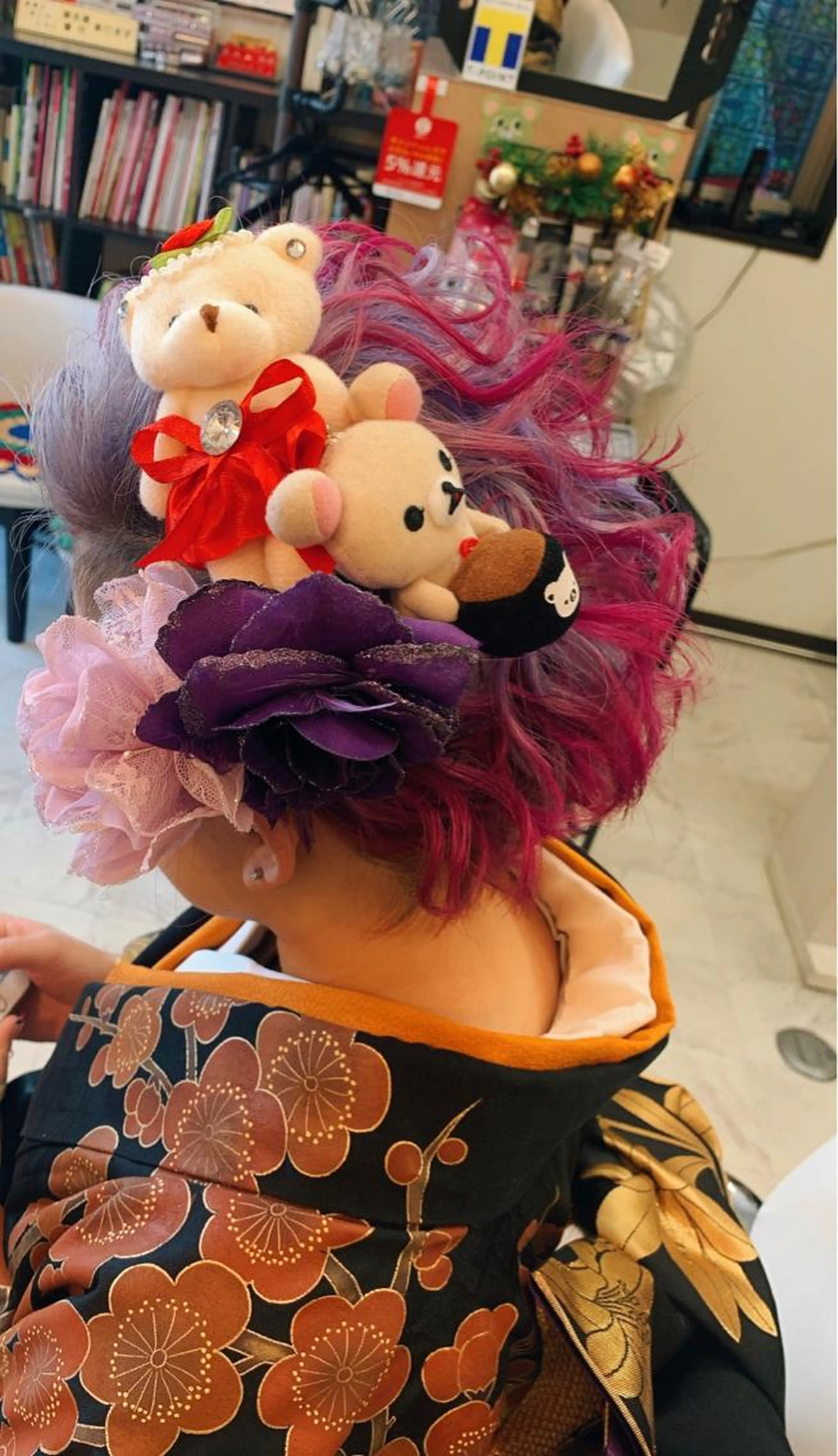 成人式着付け　ヘアセット＋メイク込みの写真