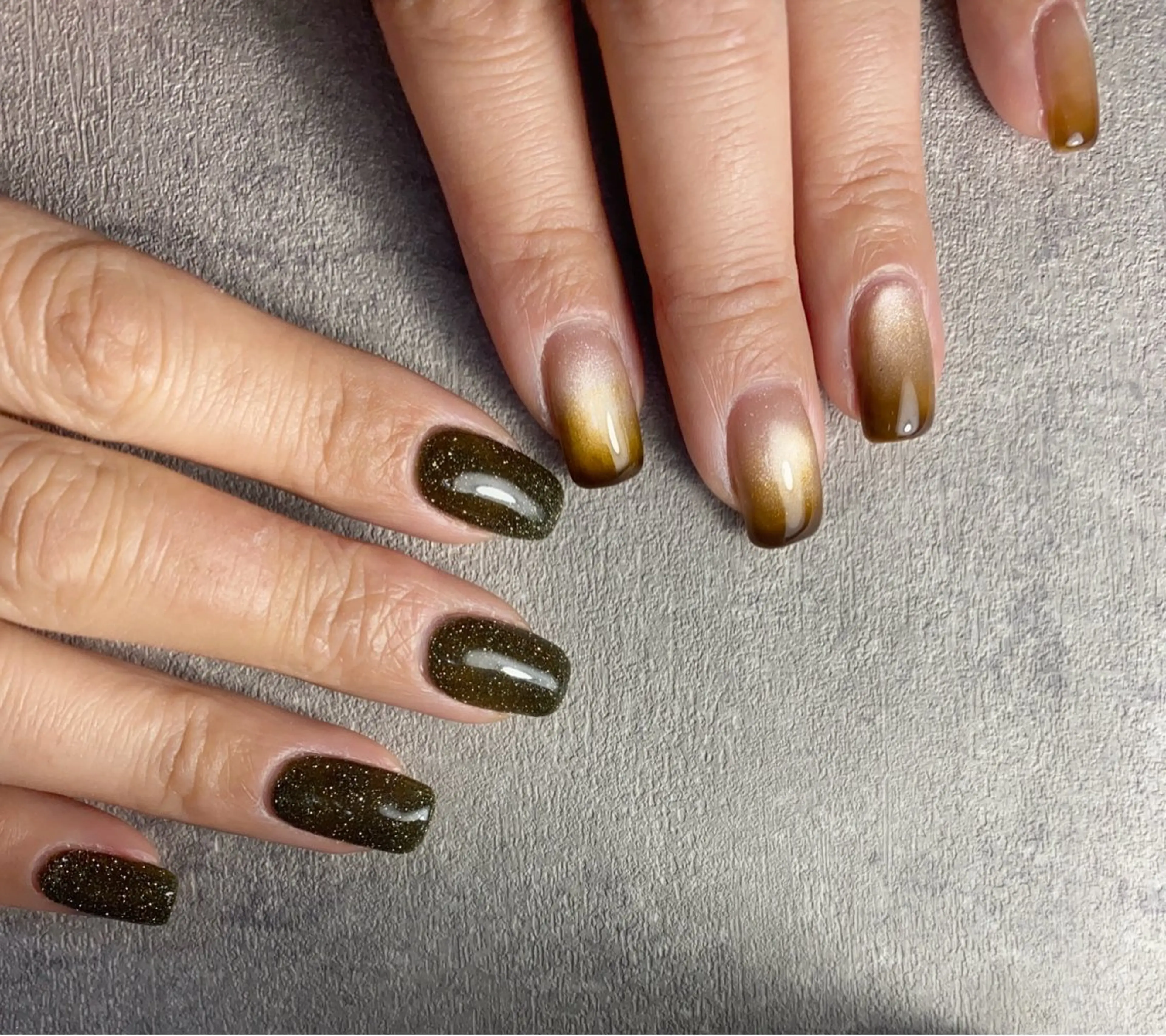 ネイル グラデーション マグネットネイル 北小岩ネイリスト吉田 由圭のネイルデザイン