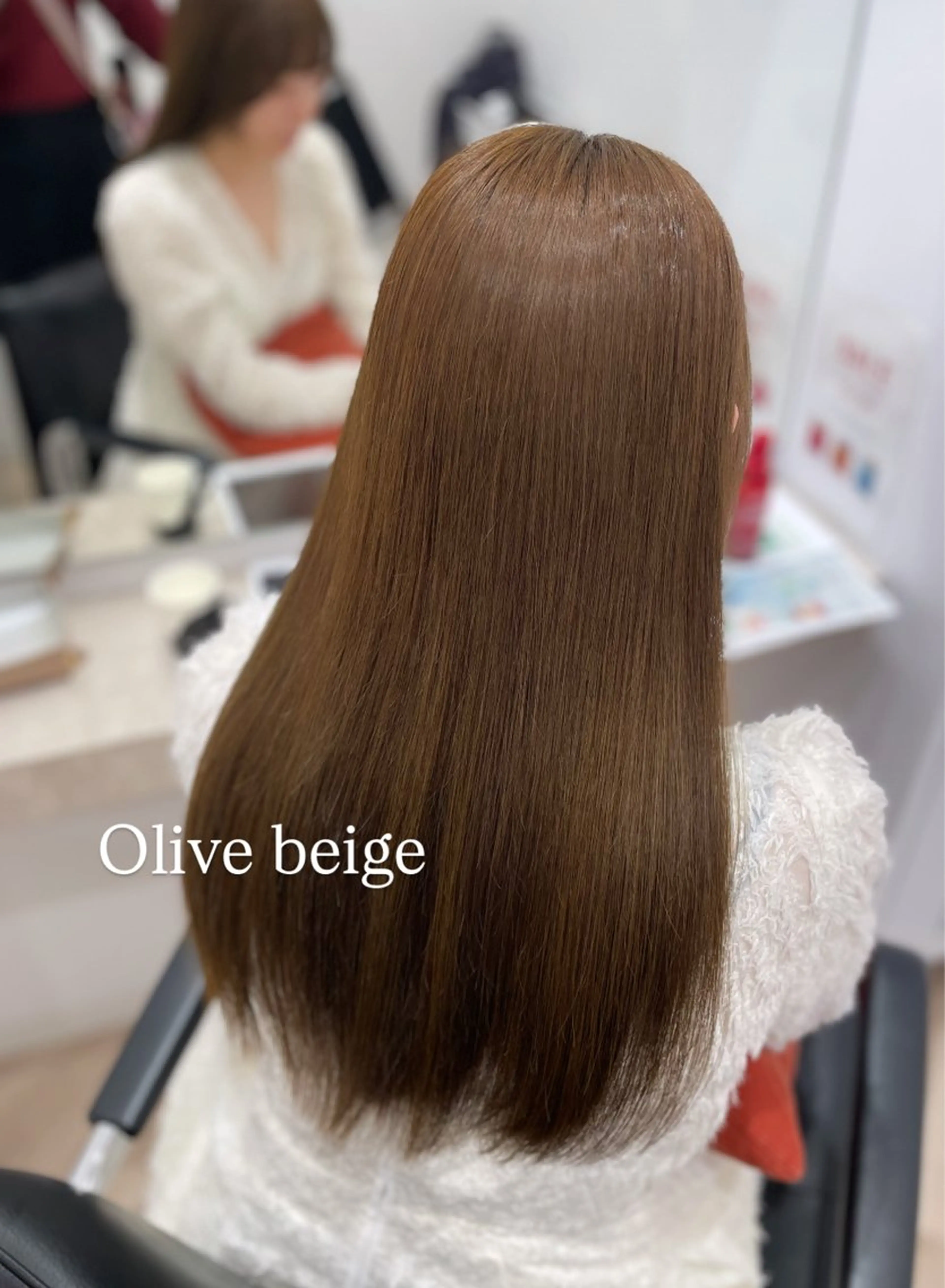 ロング カット ヘアカラー トリートメント 顔まわり🎀ピンク 💖ゆうなのヘアスタイル