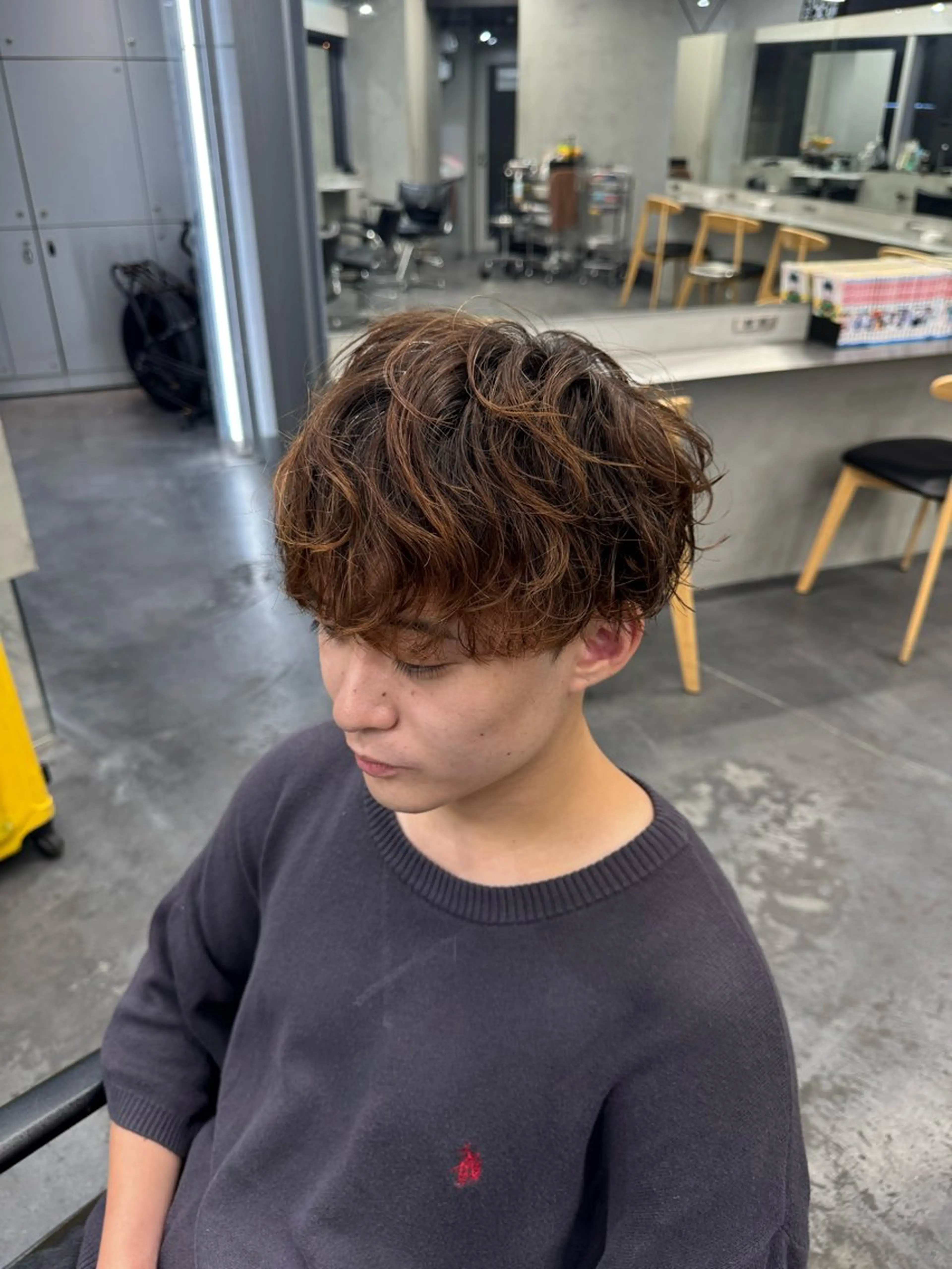 スタイリストカット+パーマ+カラーの写真