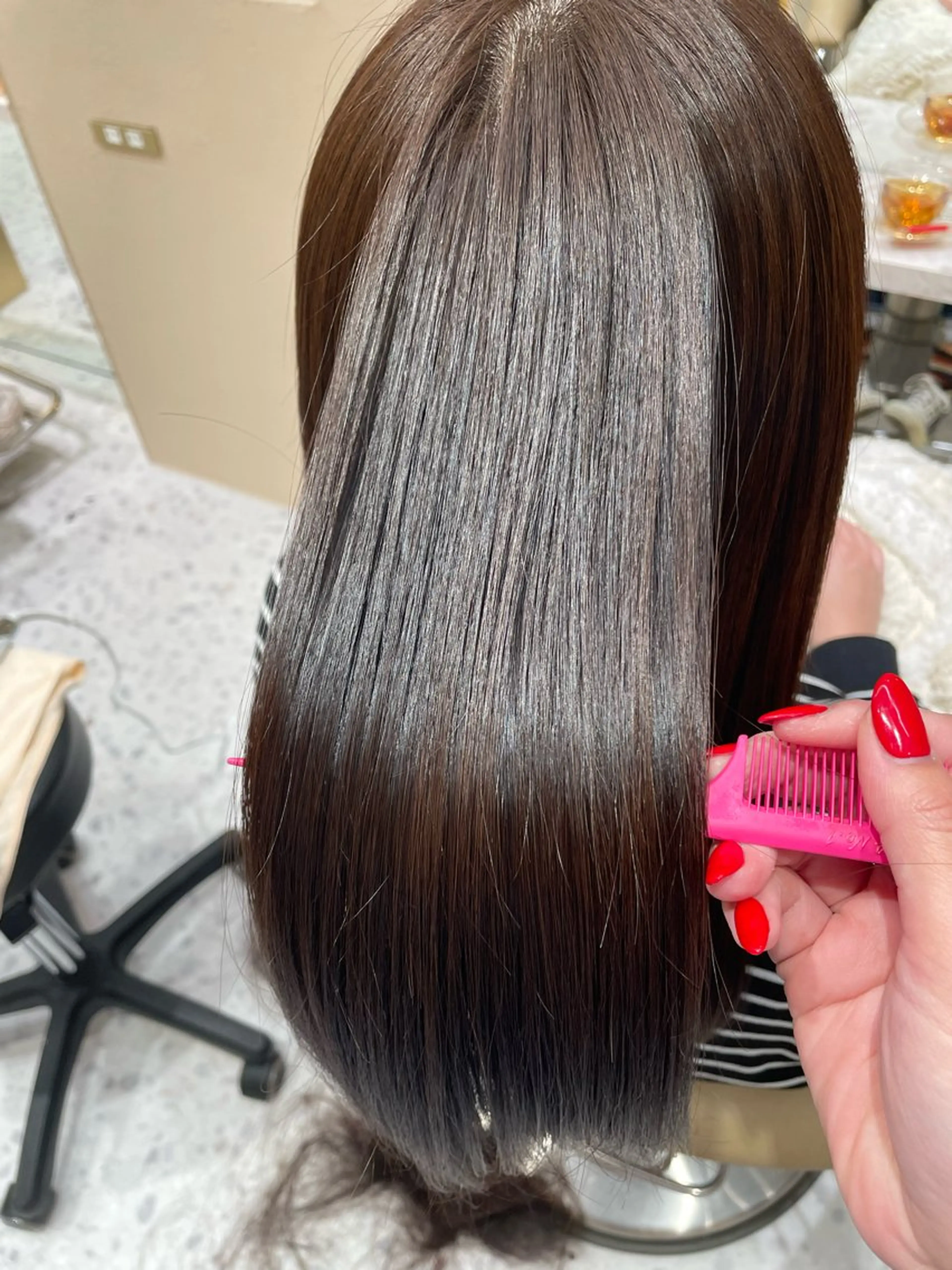 ロング カラー カット ヘアカラー トリートメント 韓国ヘア/髪質改善 /Harunaのヘアスタイル