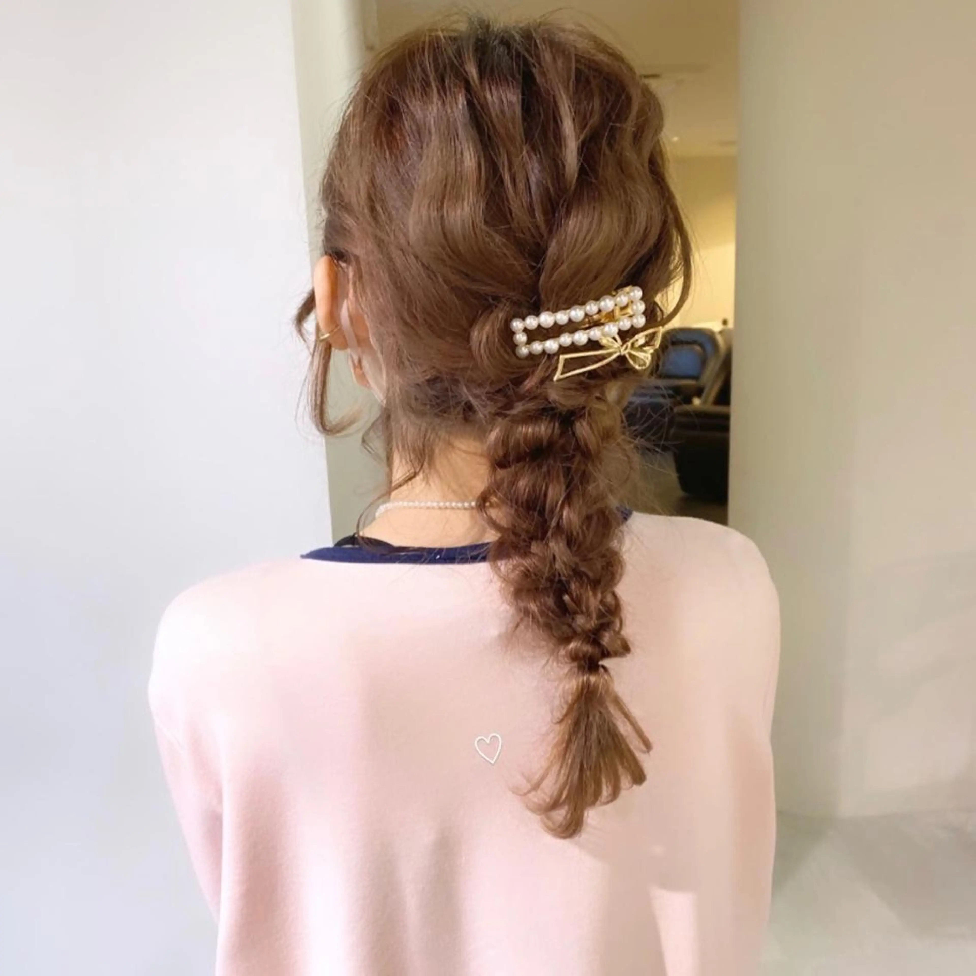 ヘアセット mizuki/ピンク ベージュ.レイヤーのヘアスタイル