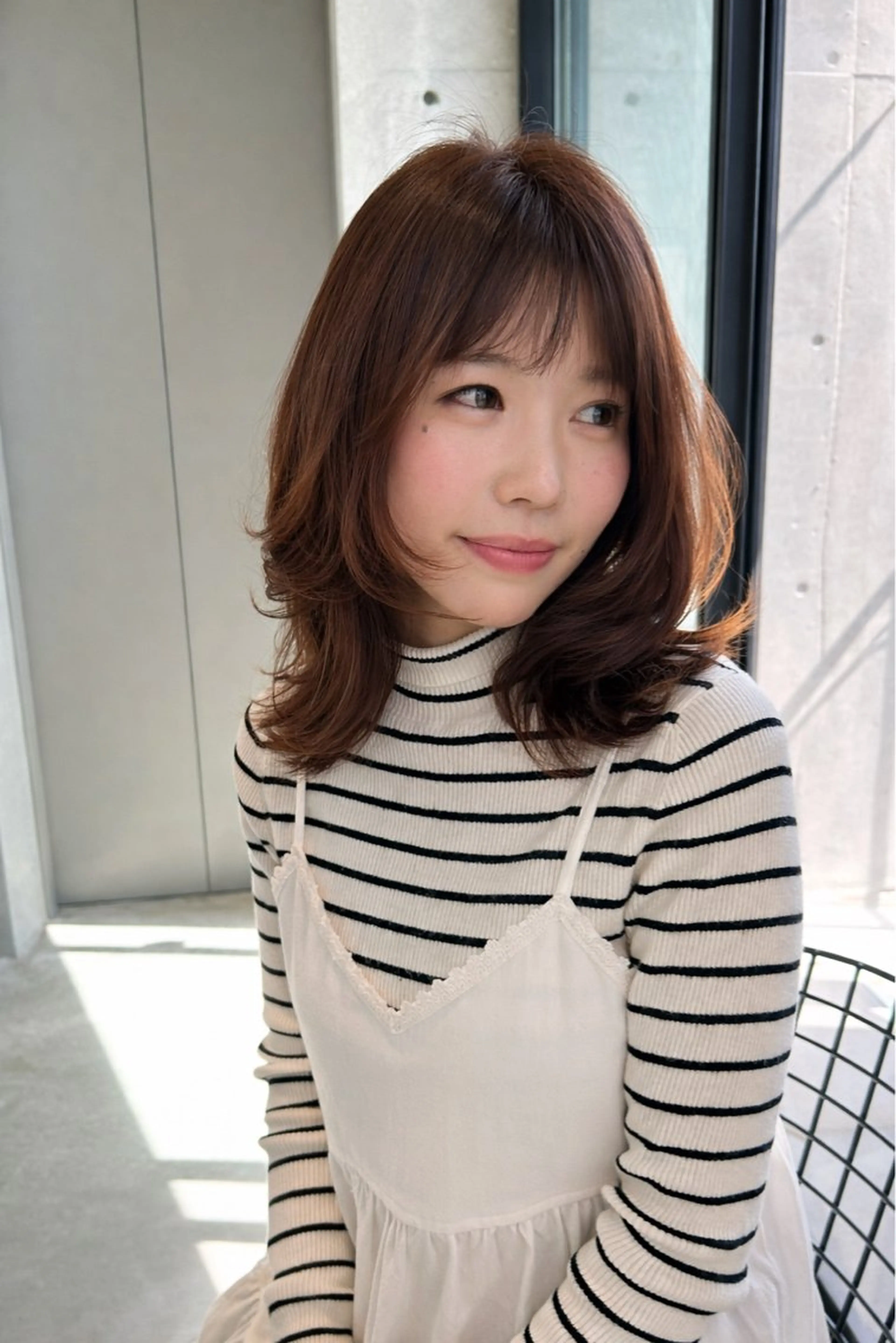 ミディアム カット pour.所属・中崎町pour. 小柴　楽士のヘアスタイル