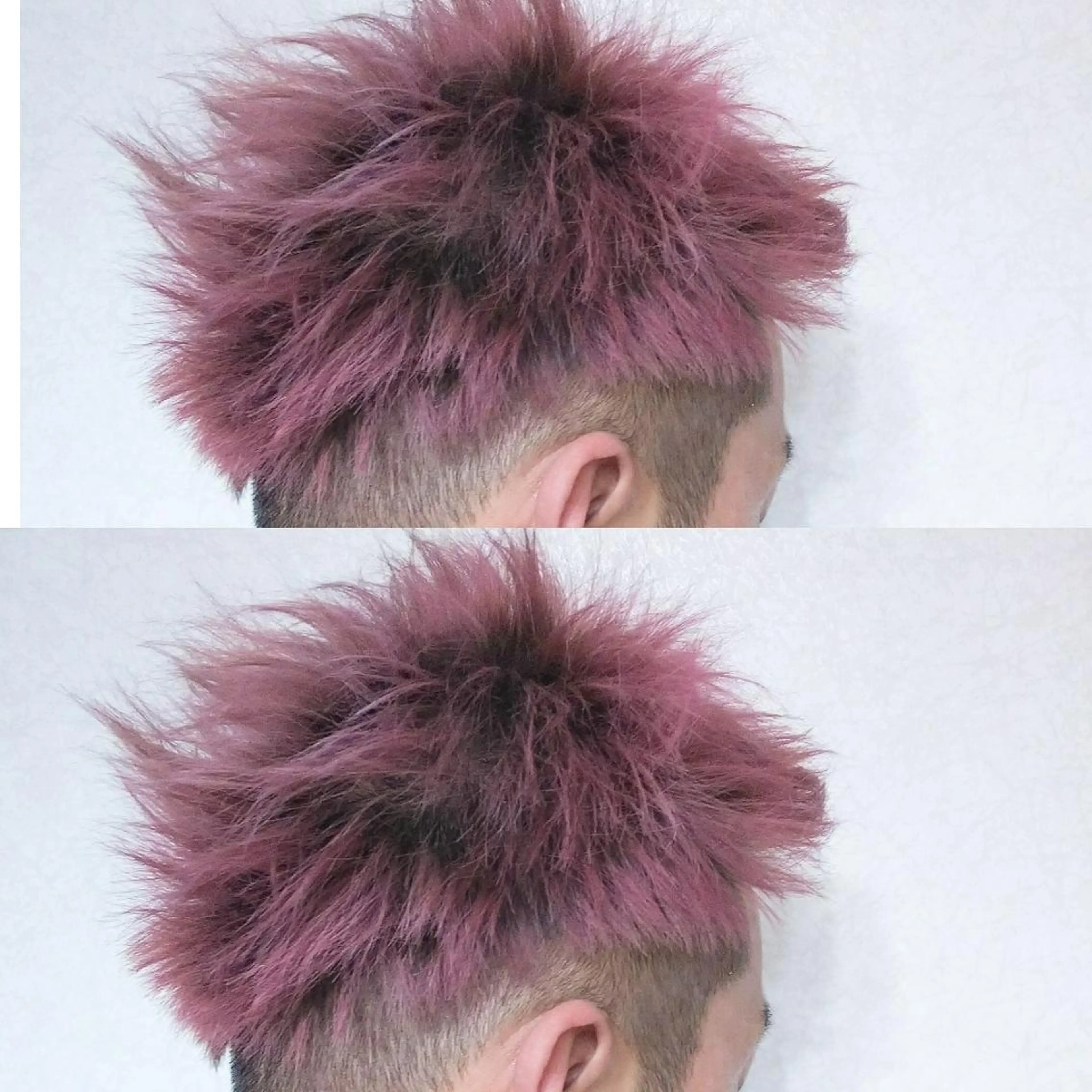 メンズ カラー ピンクカラー シルバー JIL BLAN 京都所属・RU RIのヘアスタイル