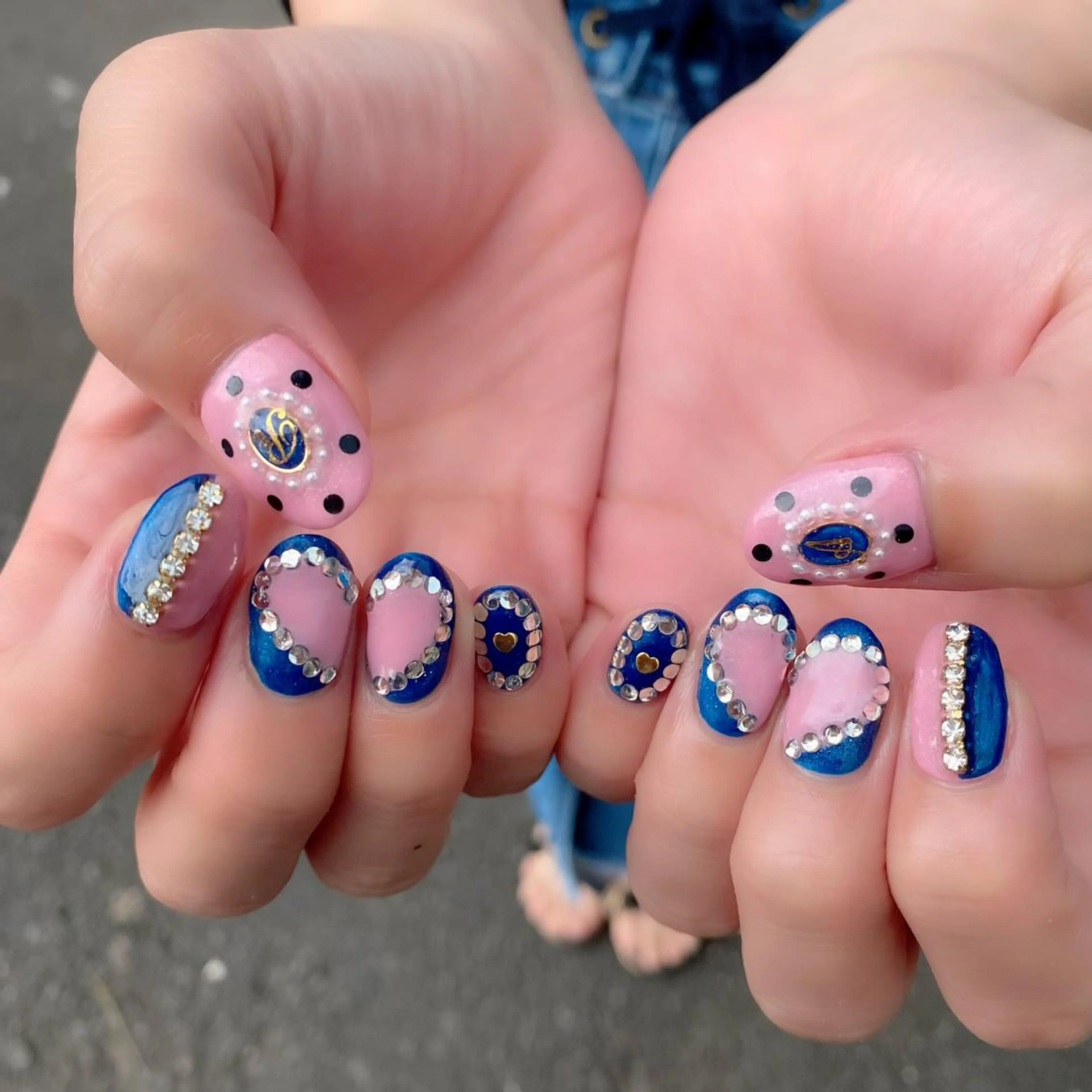 ネイル ハート キラキラネイル Salon Ｋのネイルデザイン
