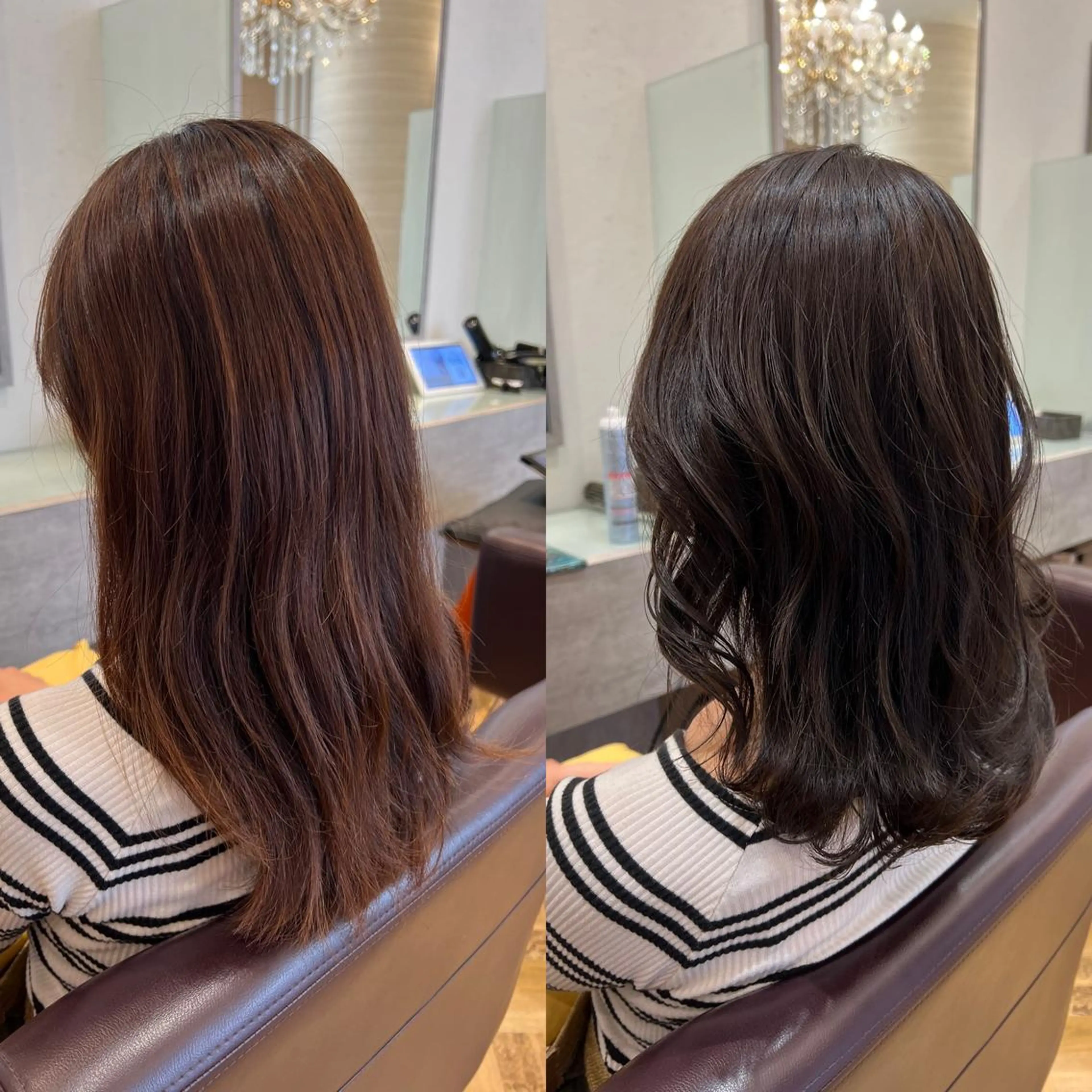 ミディアム カラー アッシュ アッシュブラウン ブラウンカラー ヘアカラー トリートメント 🫧髪質改善×艶髪 🫧根本泰成🫧のヘアスタイル