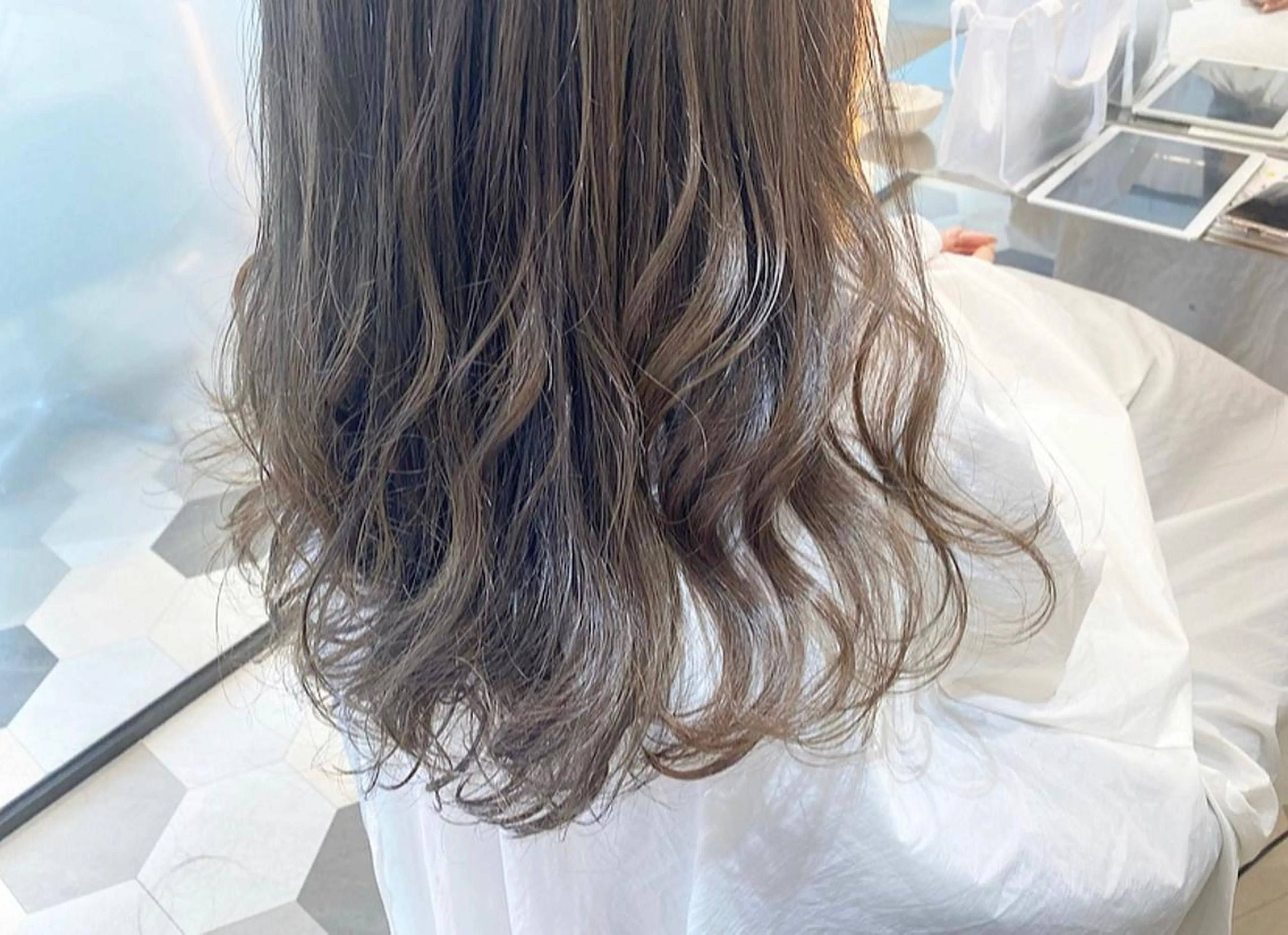 ロング カット ヘアカラー トリートメント 🌈🌸あおき みちる🌟💗のヘアスタイル