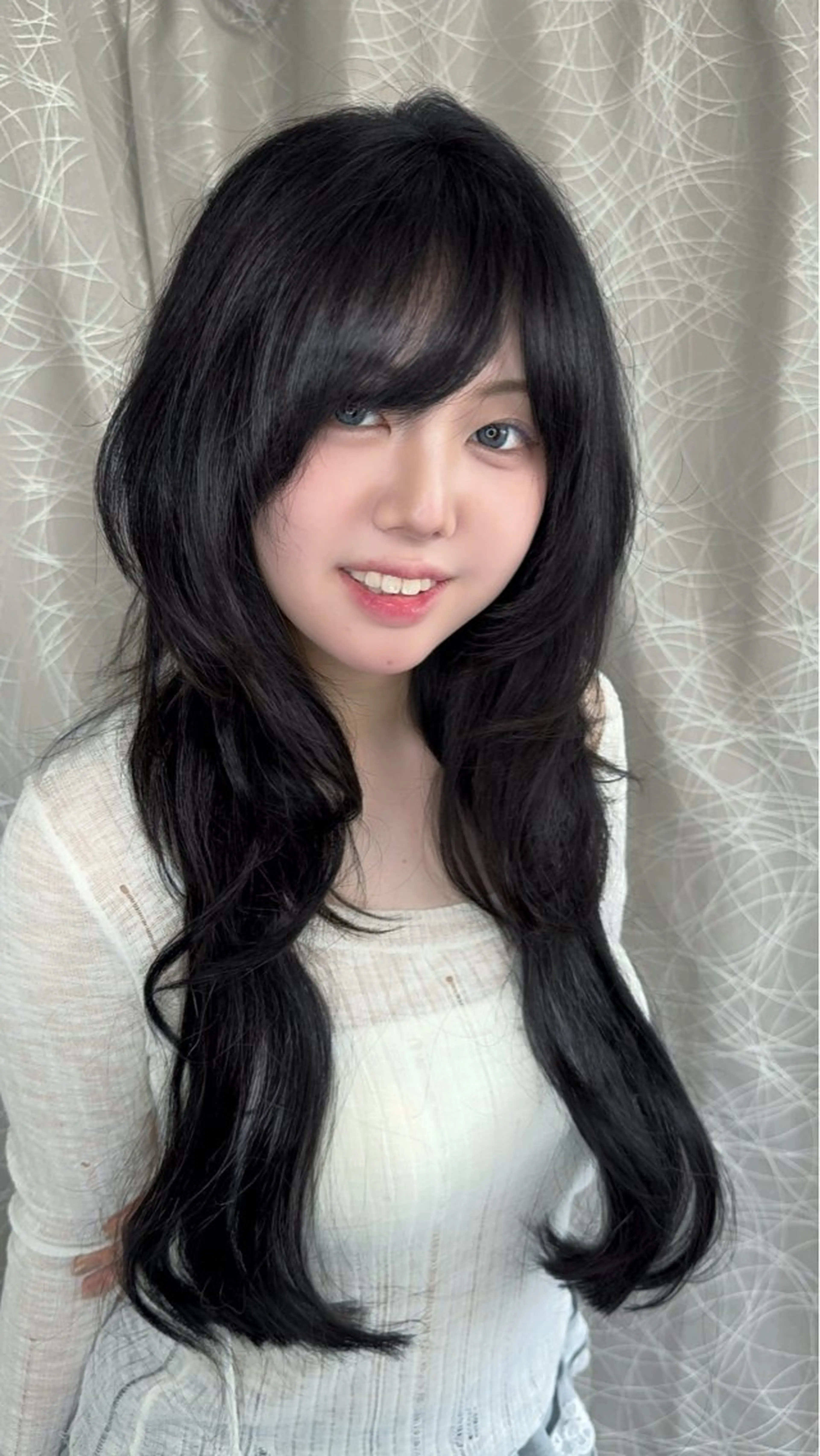 ロング ロングレイヤー レイヤーカット ロング カット 永田竜一/ 小顔くびれレイヤーのヘアスタイル