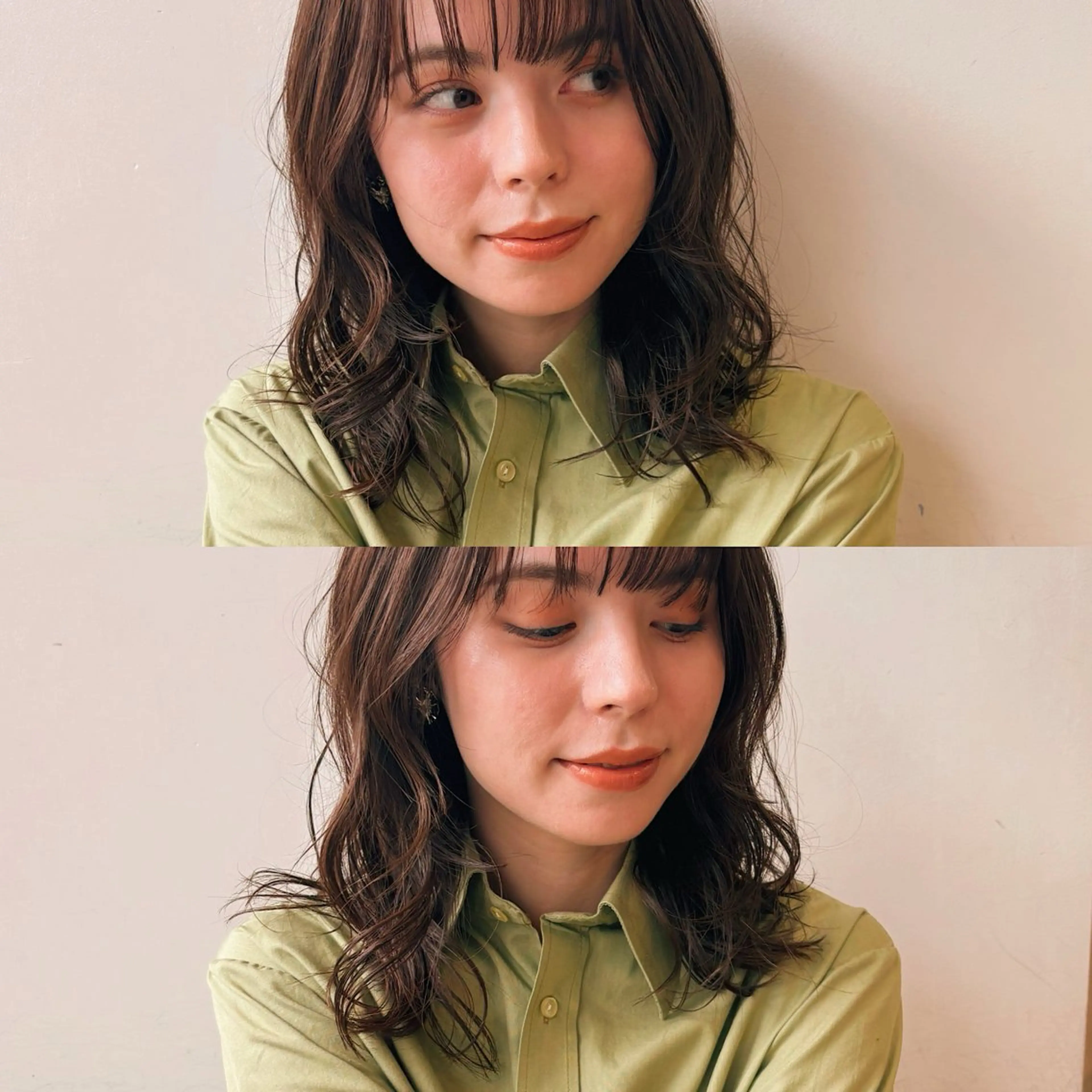 パーマ ニュアンスパーマ ボブ/ミディアム 親しみやすさ/さくらのヘアスタイル