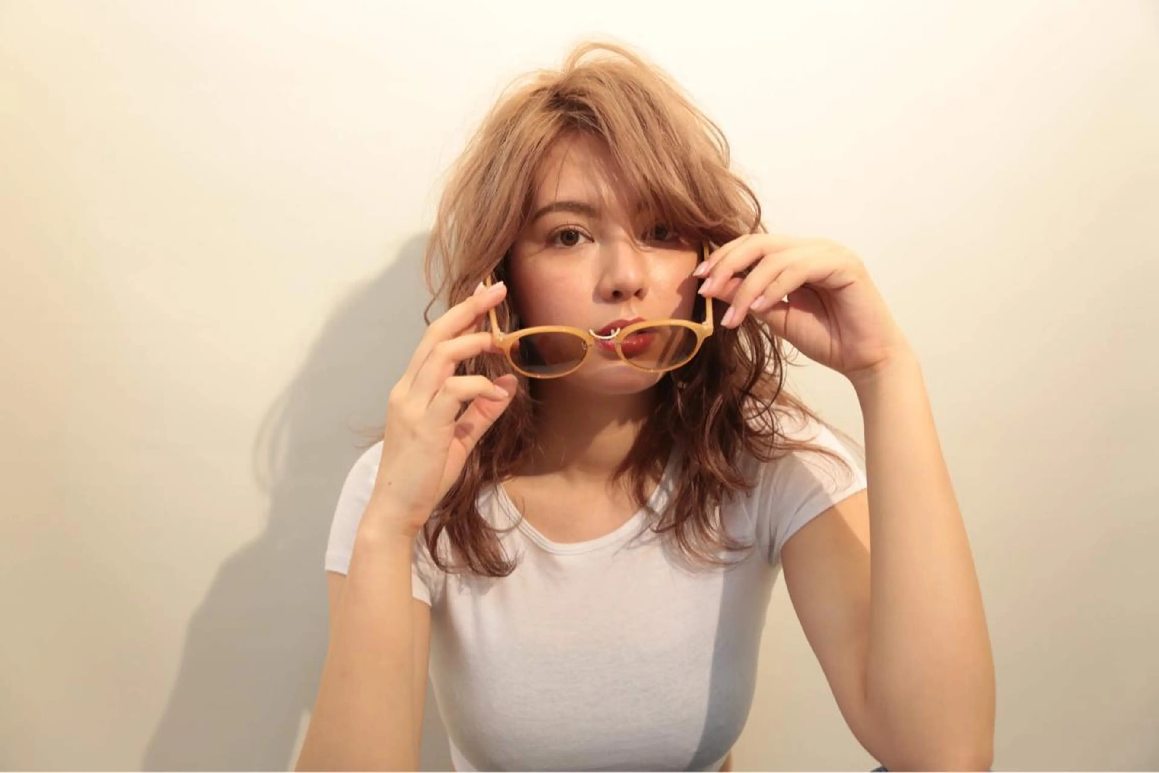 セミロング カラー パーマ カット ヘアカラー トリートメント ナガミネアリサ/ 学芸大学/海外ヘアのヘアスタイル