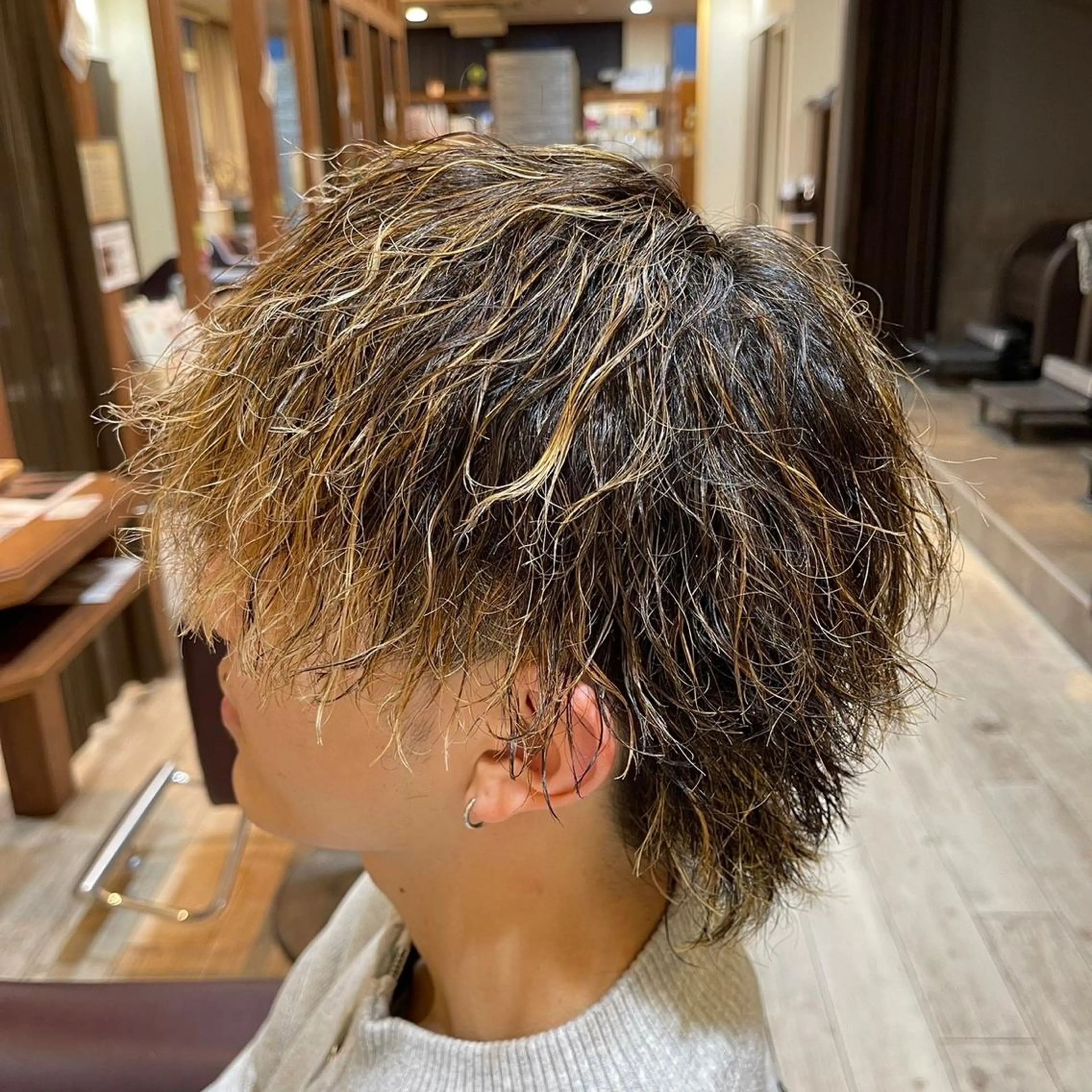 カラー パーマ メンズ 樽川翔/フェザーパー マ/シャドウパーマのヘアスタイル