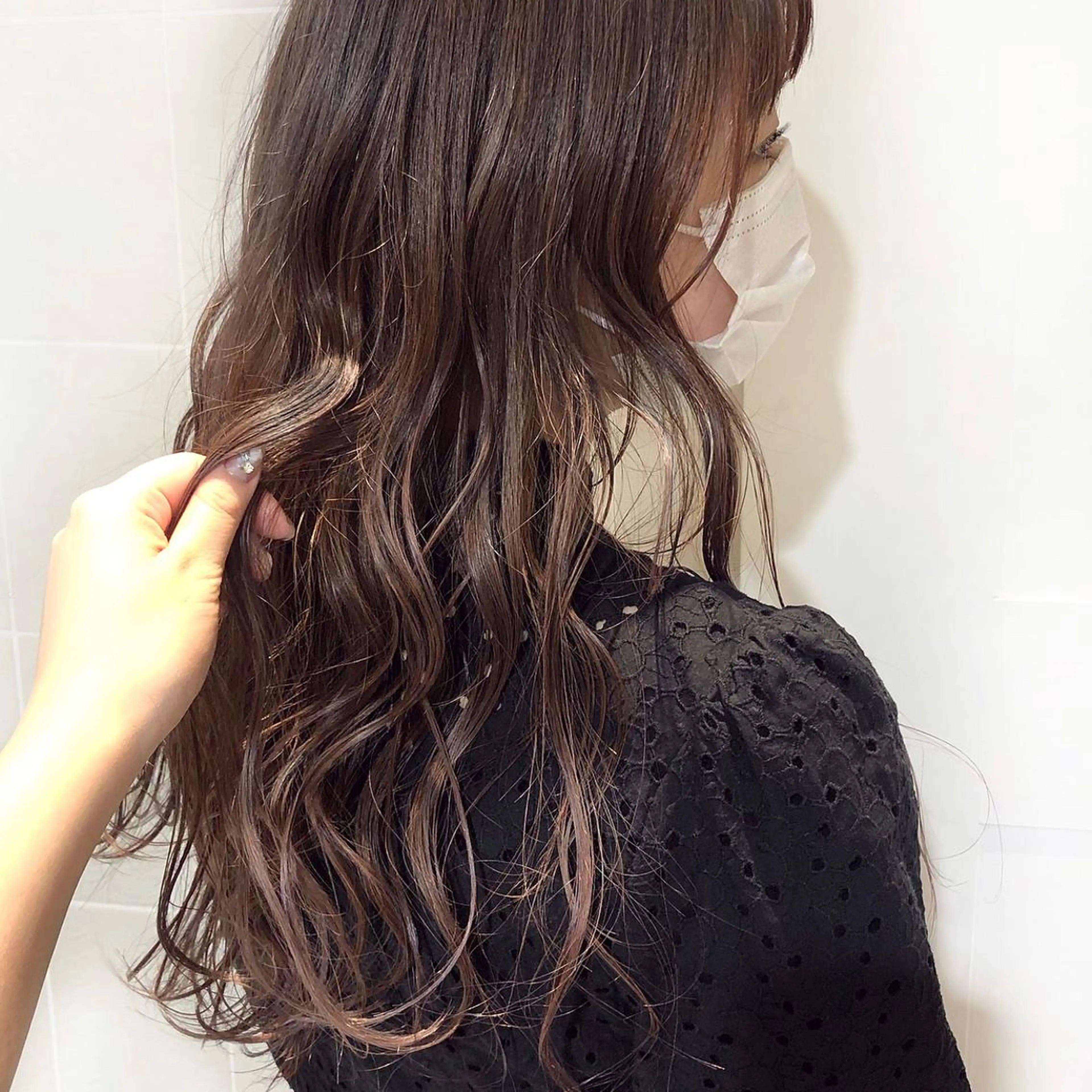 ロング カラー ヘアカラー トリートメント まつげ兼任しもさこ 🌟レイヤー得意のヘアスタイル