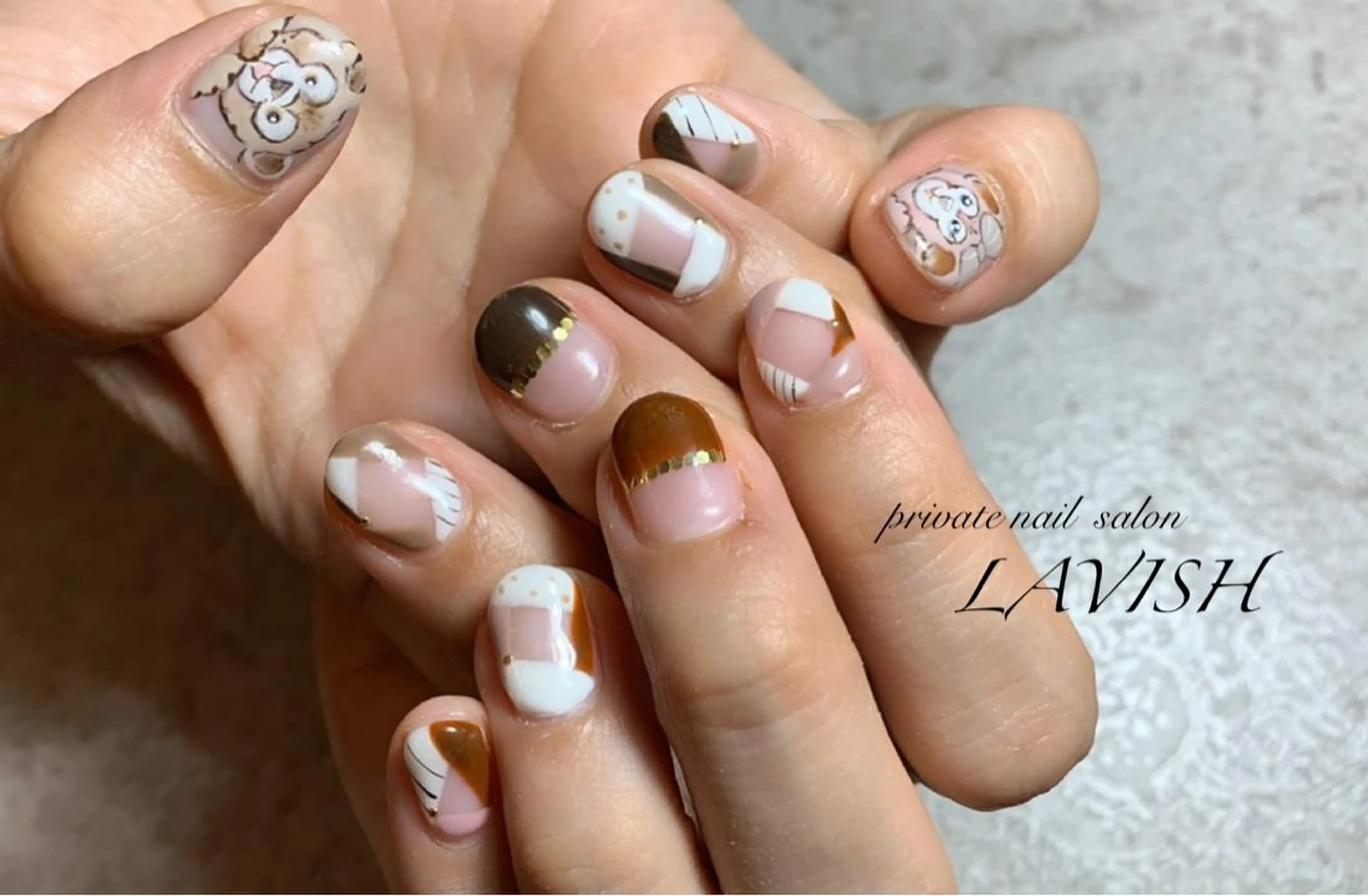 ネイル 氷ネイル・うるうるネイル 韓国ネイル ニュアンスネイル ワンカラーネイル 春ネイル LAVISH nail salonのネイルデザイン