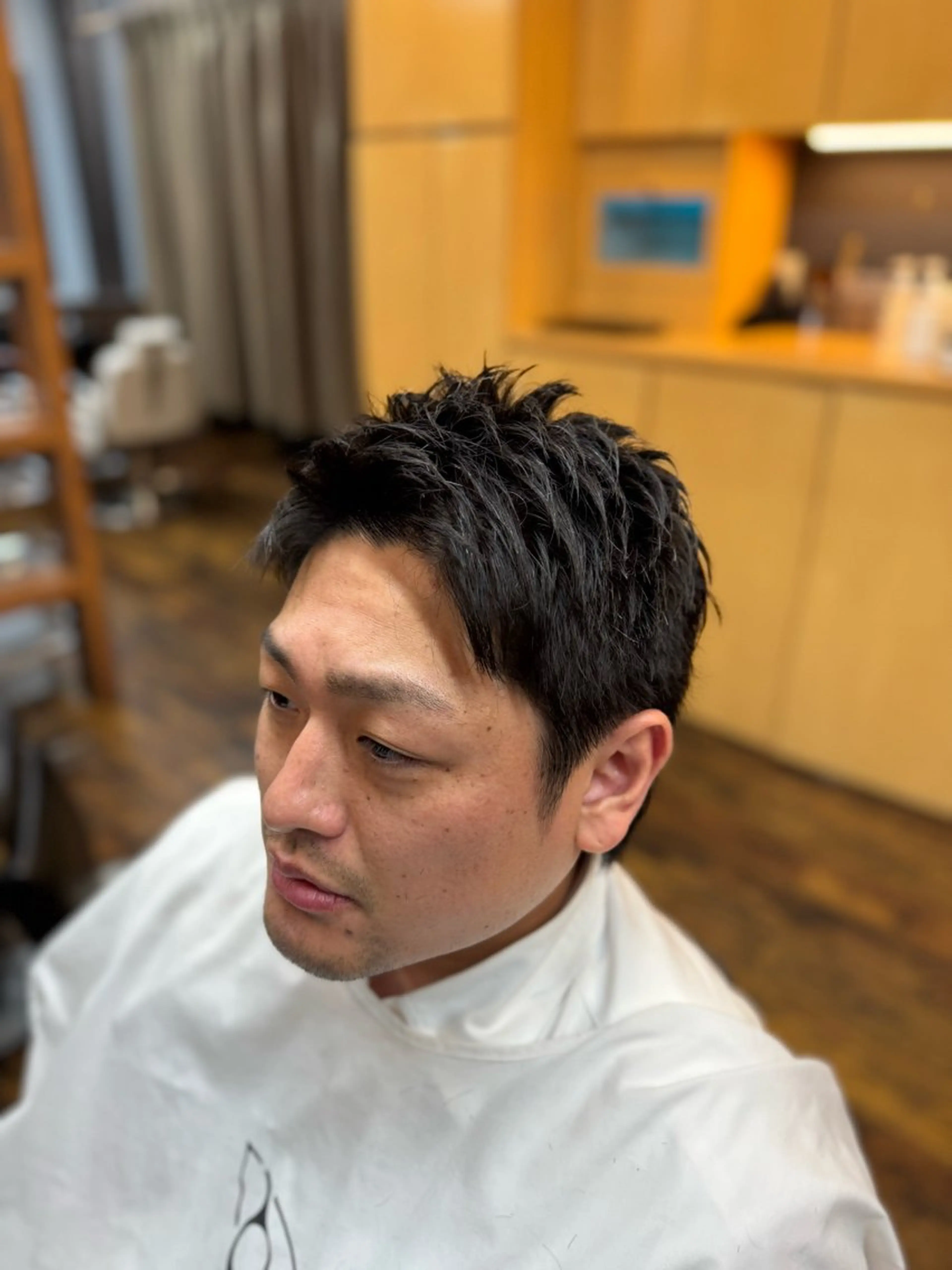 ショート KEEN  creative hair所属・齊藤/メンズカット/ 溝の口/バーバーのヘアスタイル