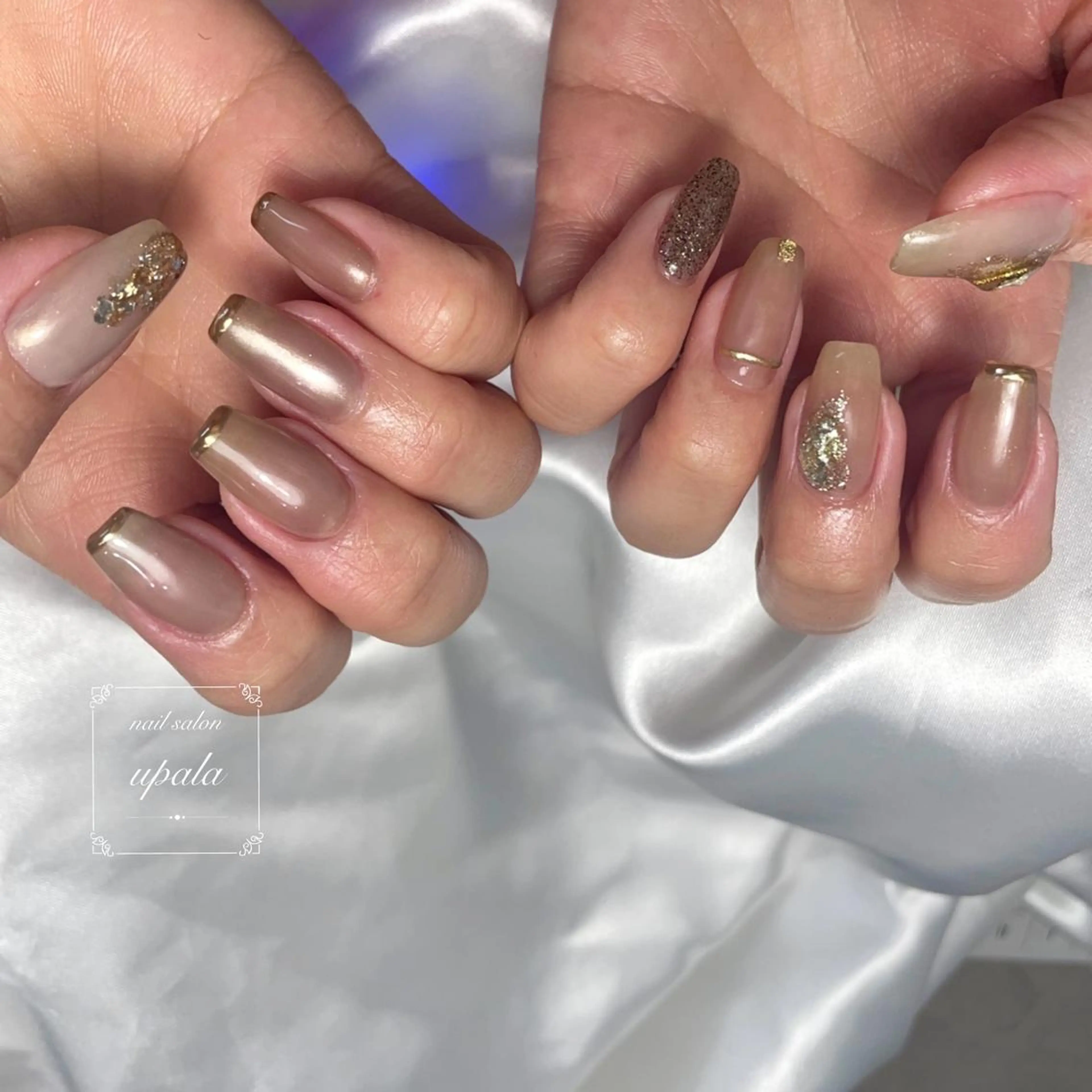 ネイル ニュアンスネイル 春ネイル ハンドネイル upala Mayukoのネイルデザイン