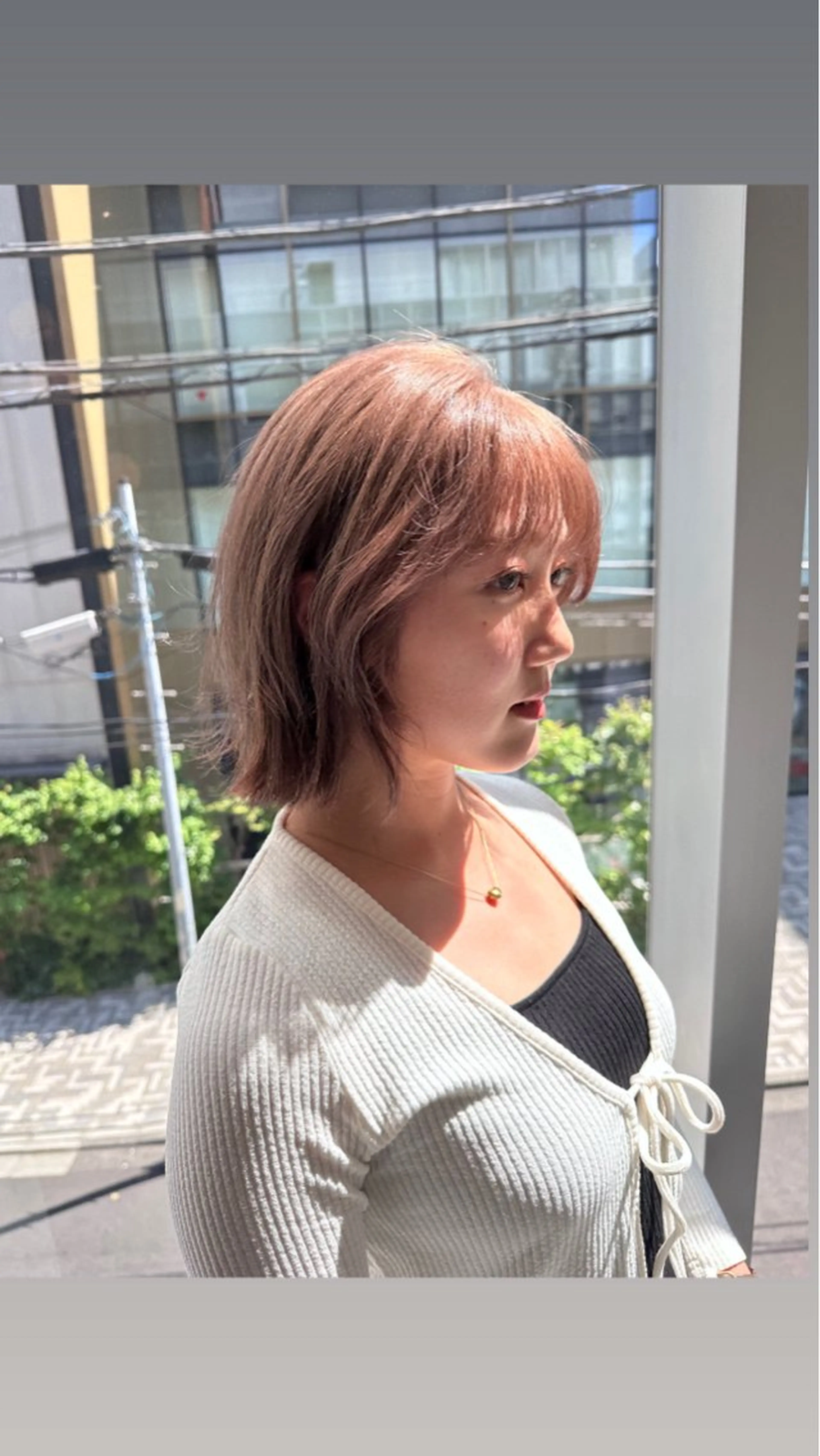 ショート カラー ヘアカラー トリートメント ヘアセット IVE所属・ダブルカラー🤍 髪質改善／原島のヘアスタイル