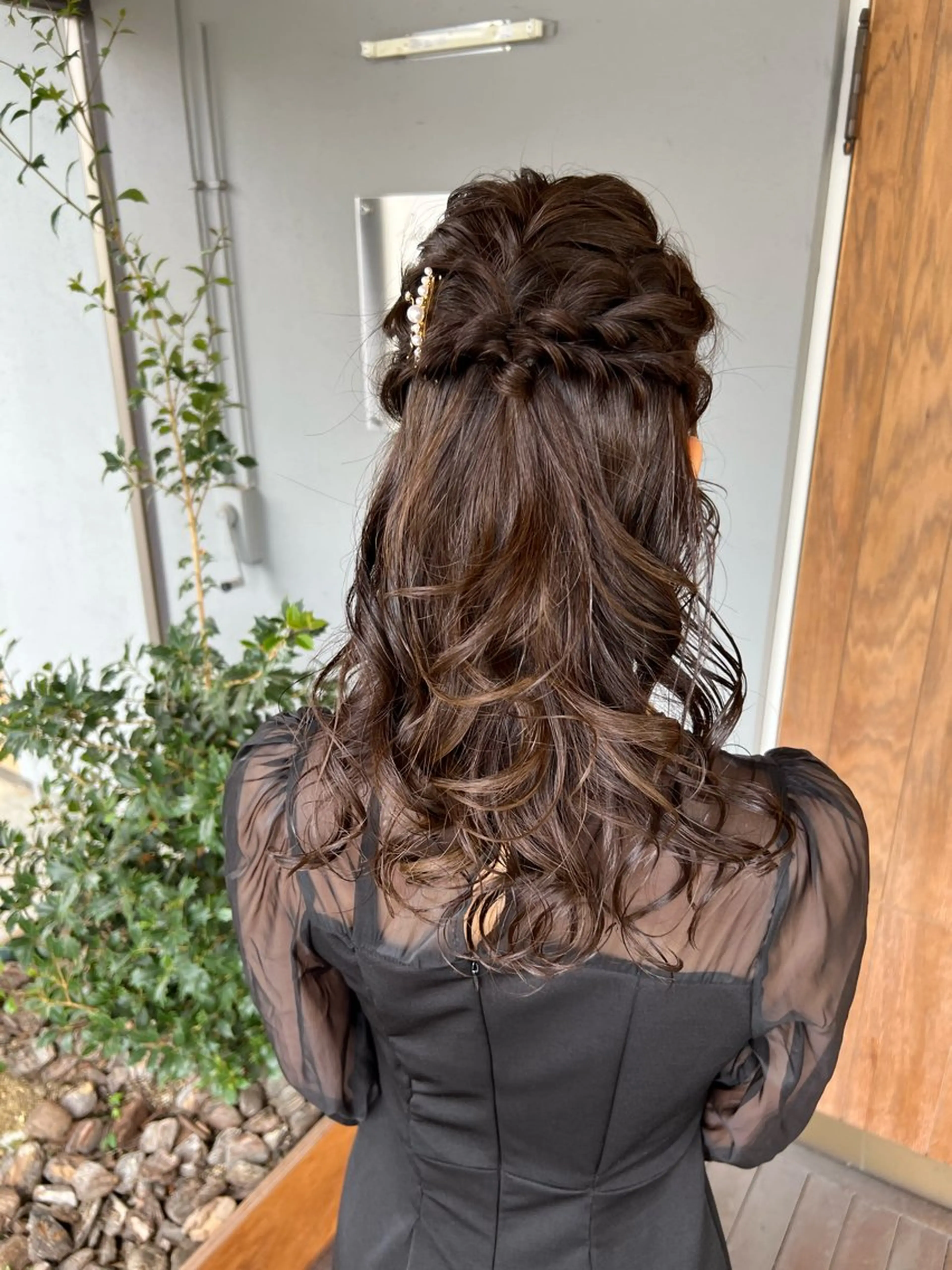 ヘアアレンジ ハーフアップ ヘアセット フラム所属・WATANABE MISAKIのヘアスタイル