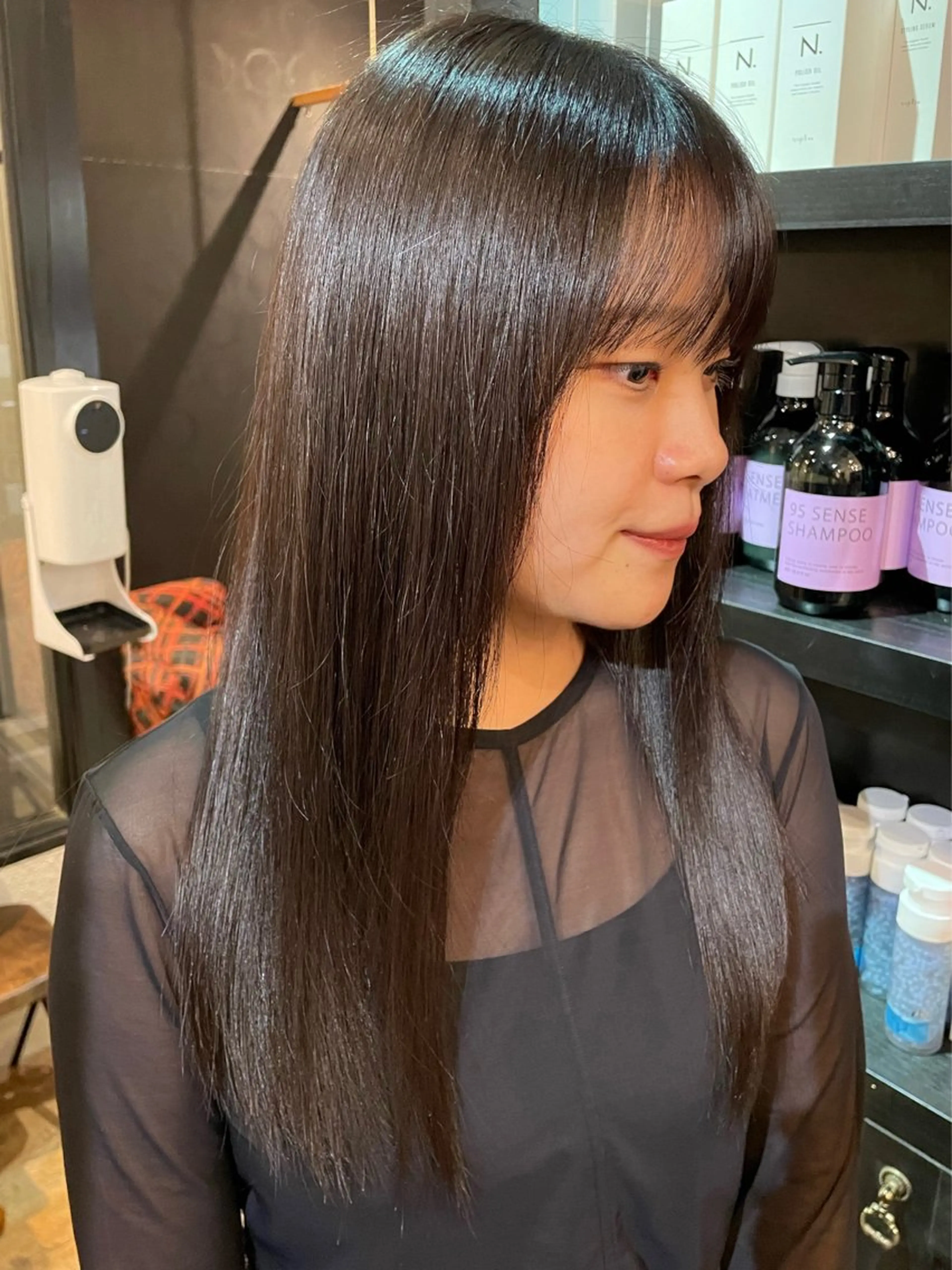ロング カラー shiomi H TARUMI森彩華のヘアスタイル