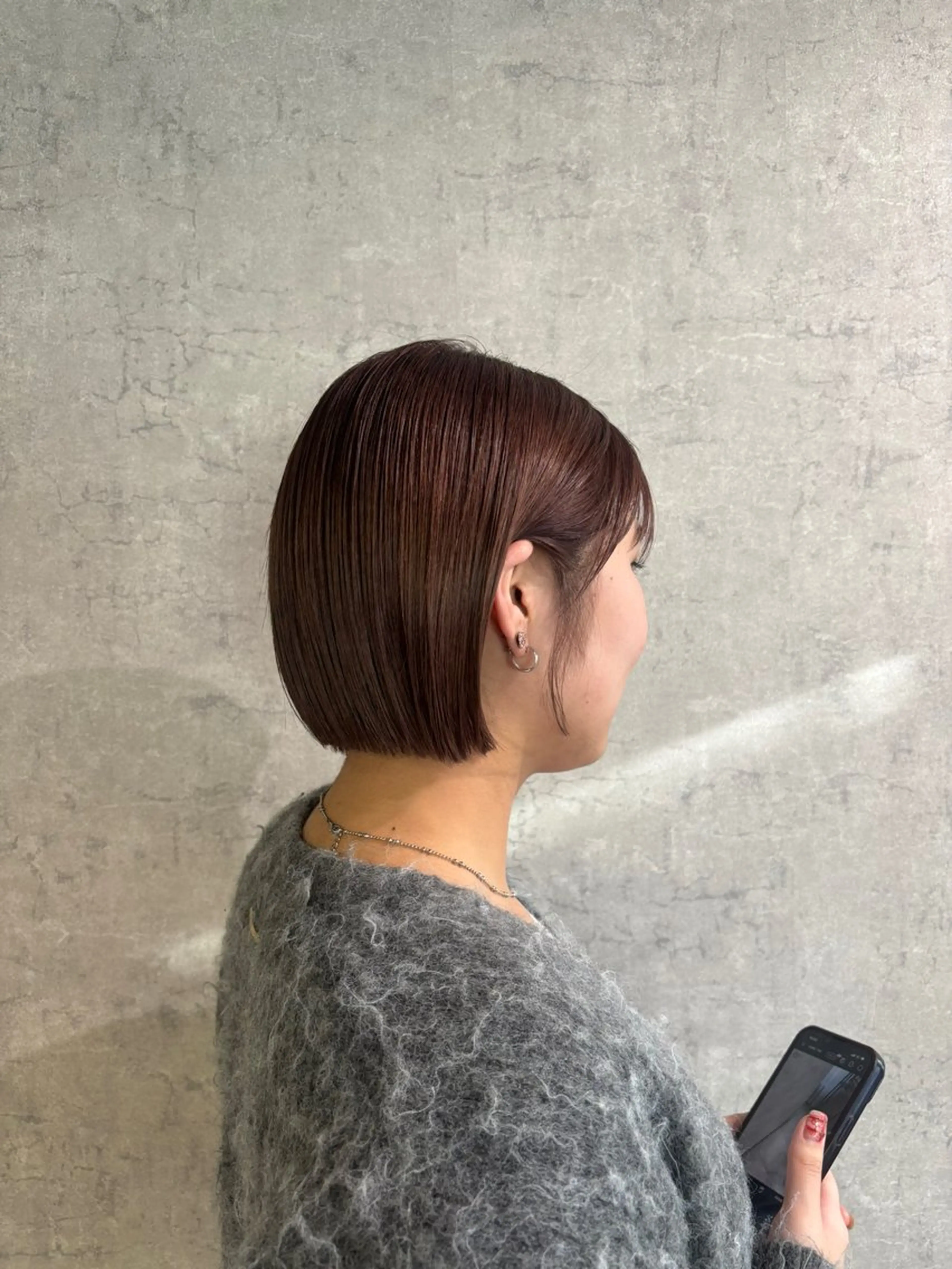 ショート ボブ カット ヘアカラー トリートメント きょうか🩶 /艶髪/ボブのヘアスタイル