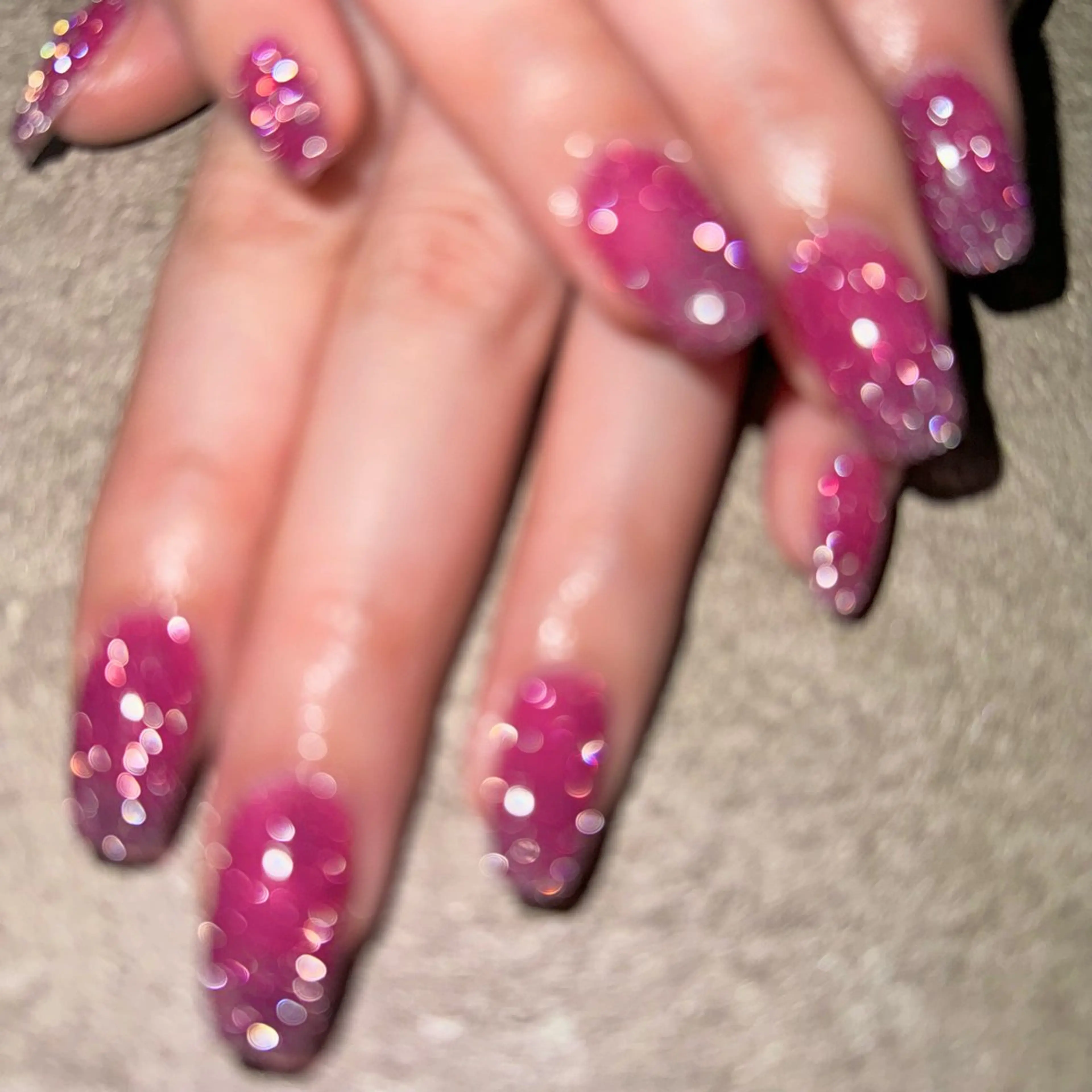 ネイル フラッシュネイル ラメ(グリッター) ピンク Nail Sant Esperanza by SALON DE やす所属・Sant Esperanzaのネイルデザイン