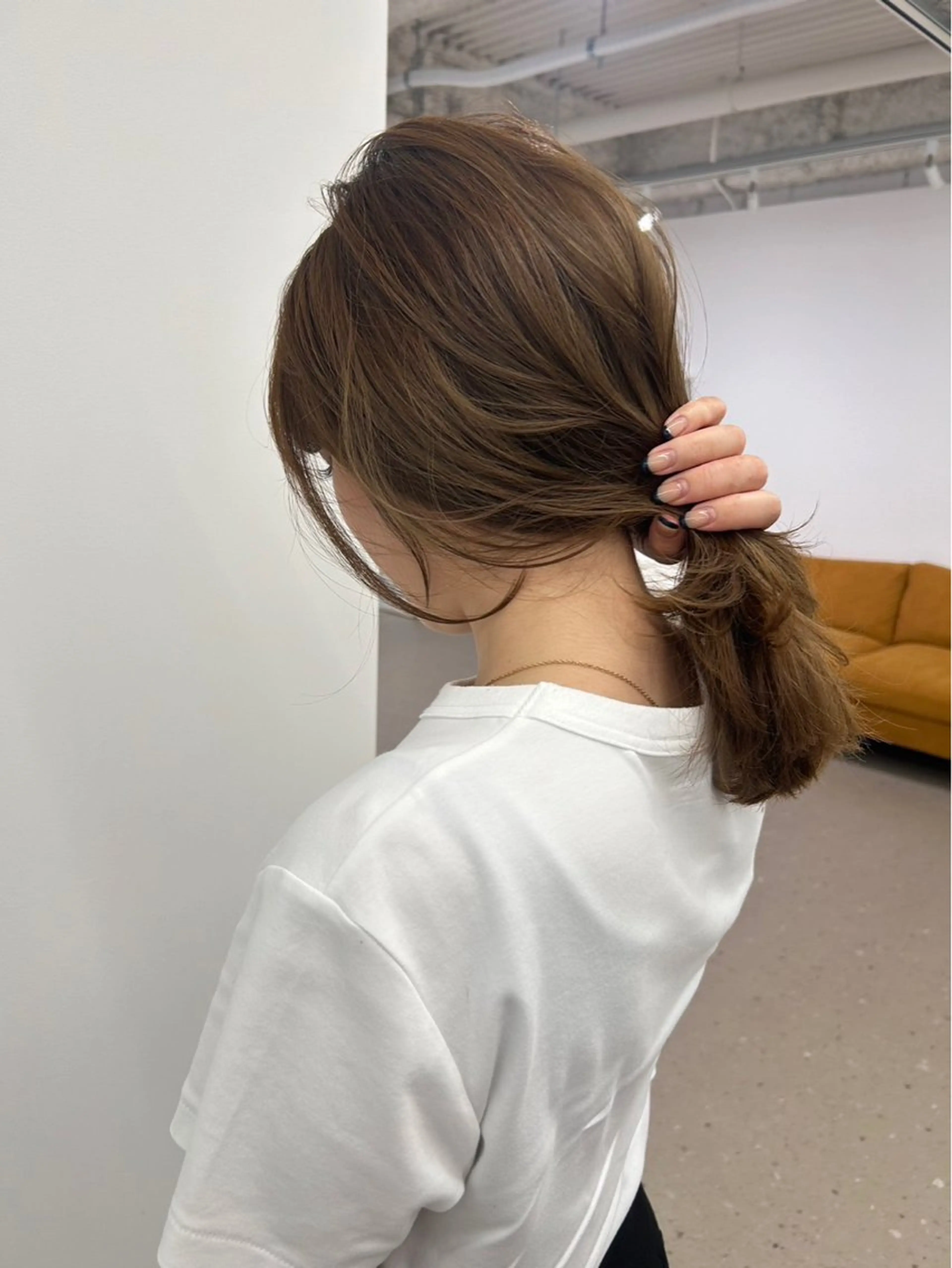 ミディアム 小西 瑞穂のヘアスタイル