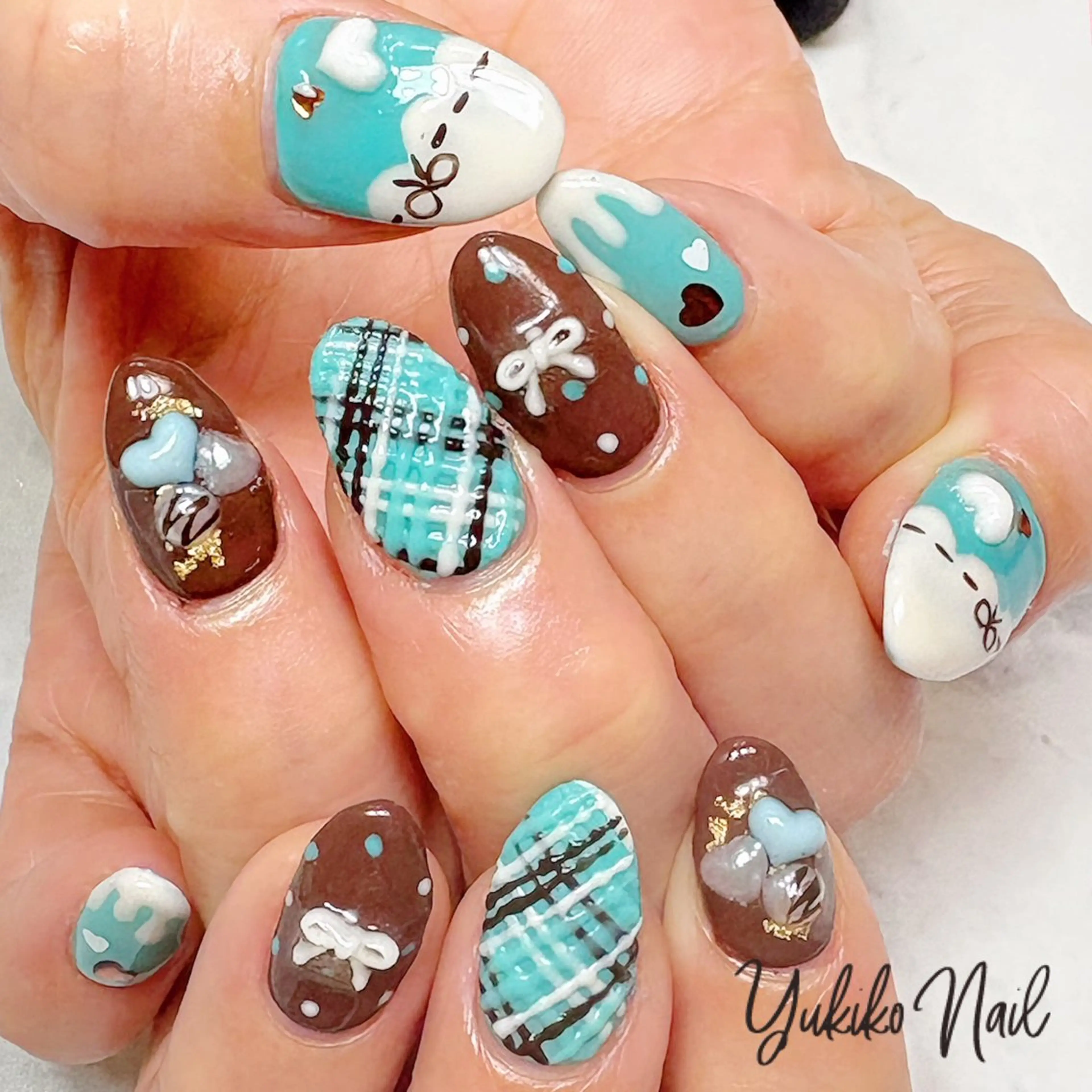 ネイル バレンタイン ハンドネイル ユキコ ネイルのネイルデザイン