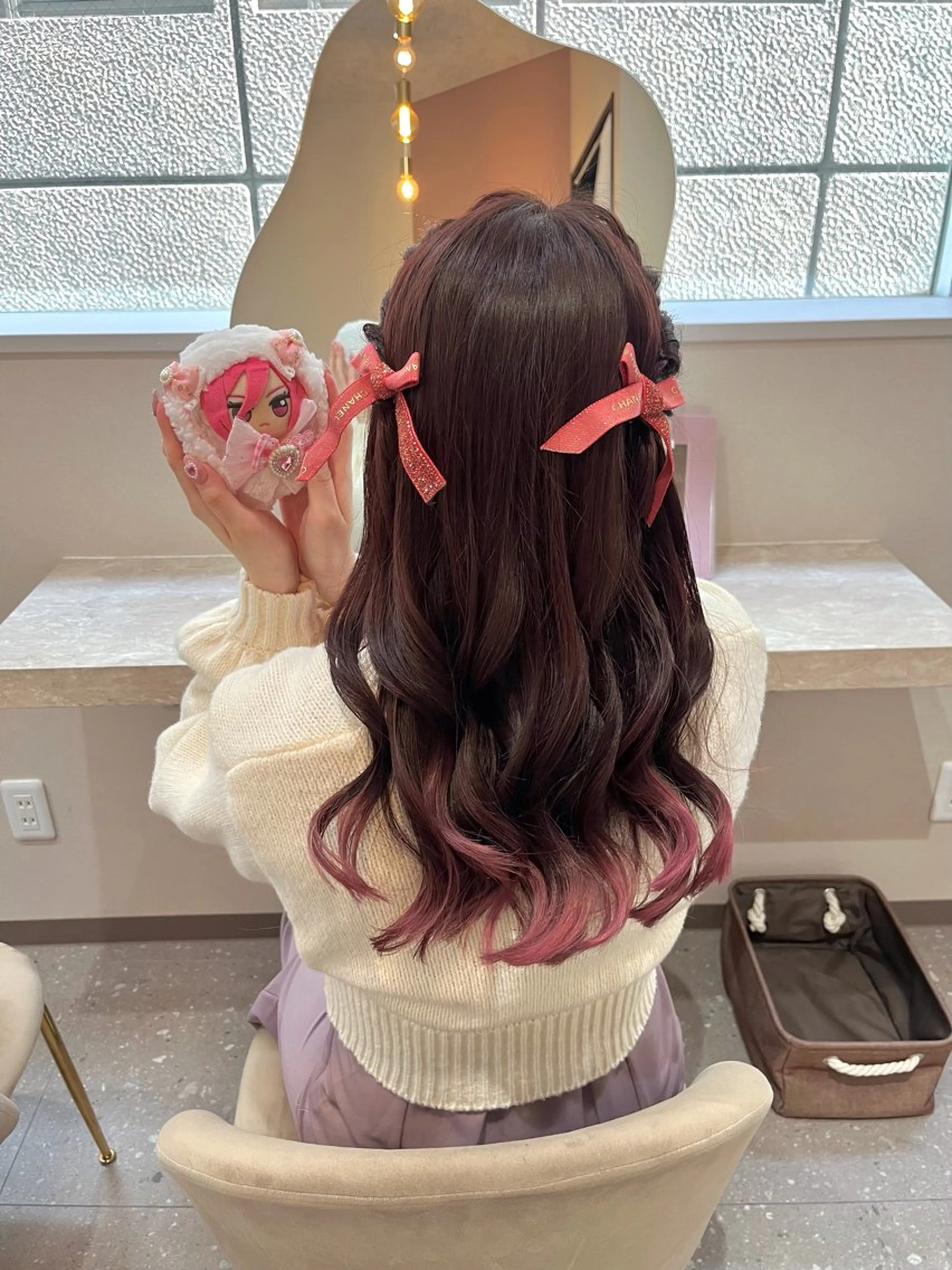 セミロング ヘアアレンジ エクステ＆ヘアセット Milaのヘアスタイル