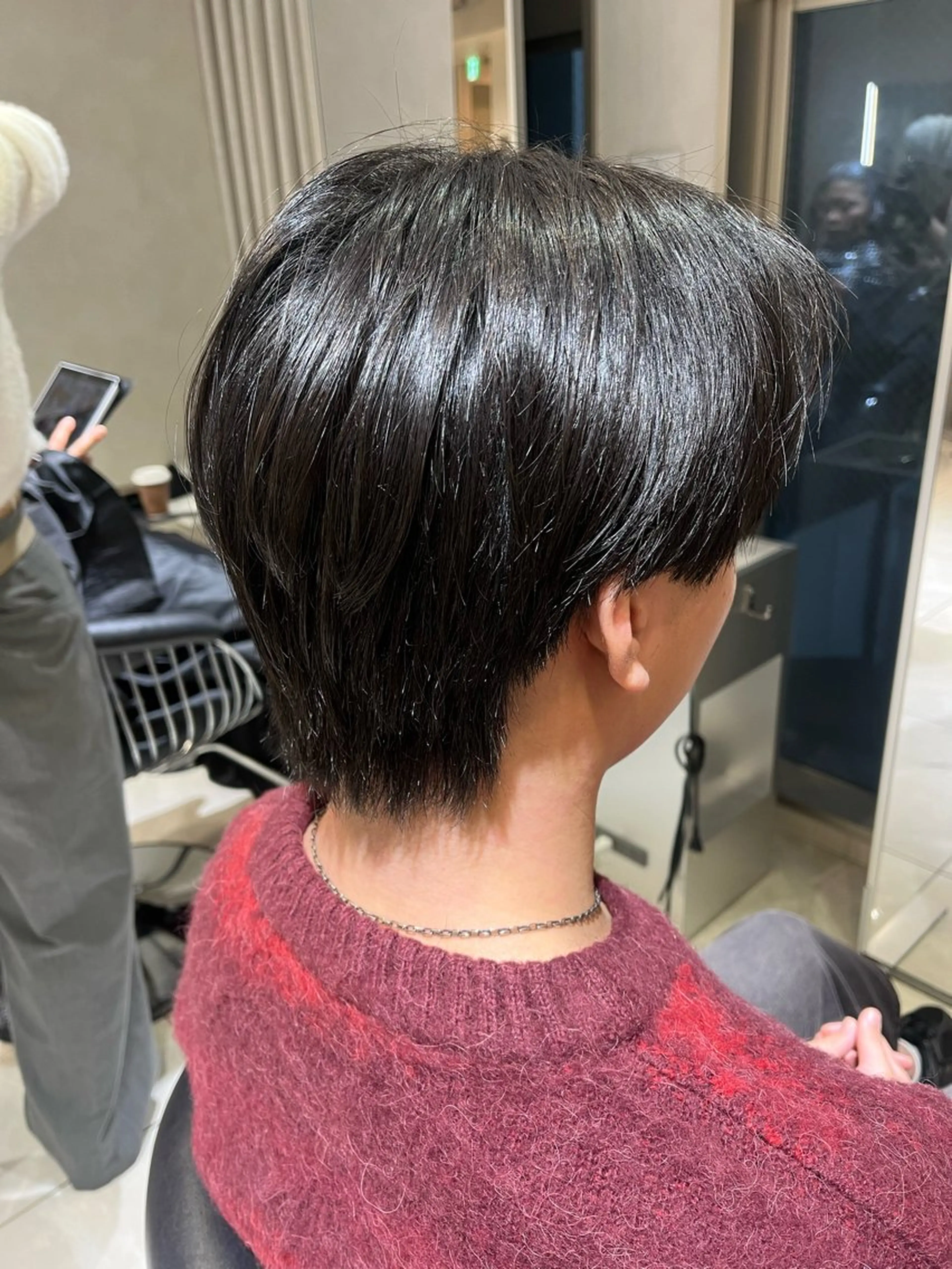 パーマ メンズ カット パーマ メンズセンターパート 池袋/wakanaのヘアスタイル