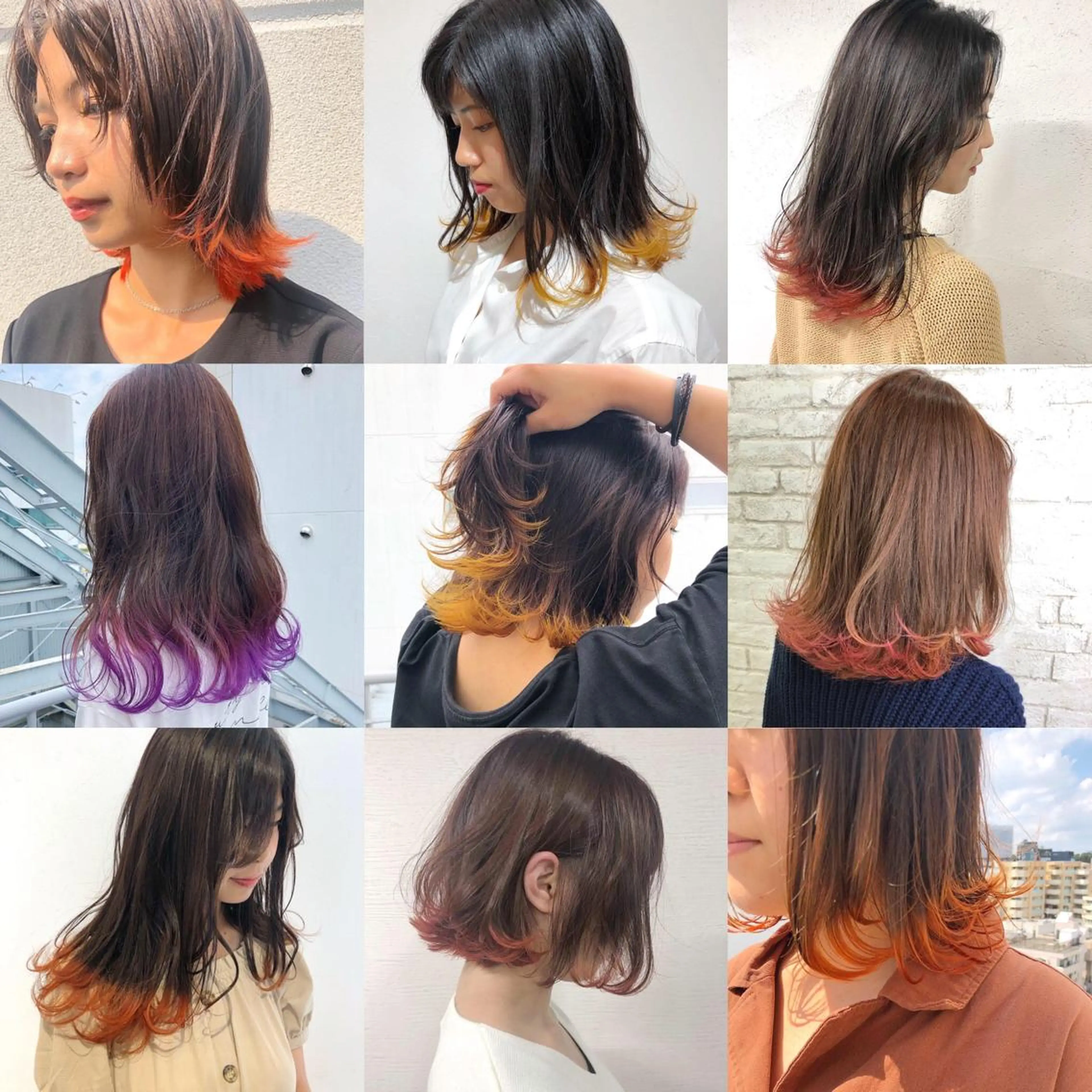 セミロング カラー ヘアアレンジ 【池袋/スパイキー ショート】ⓝⓘⓜⓤのヘアスタイル