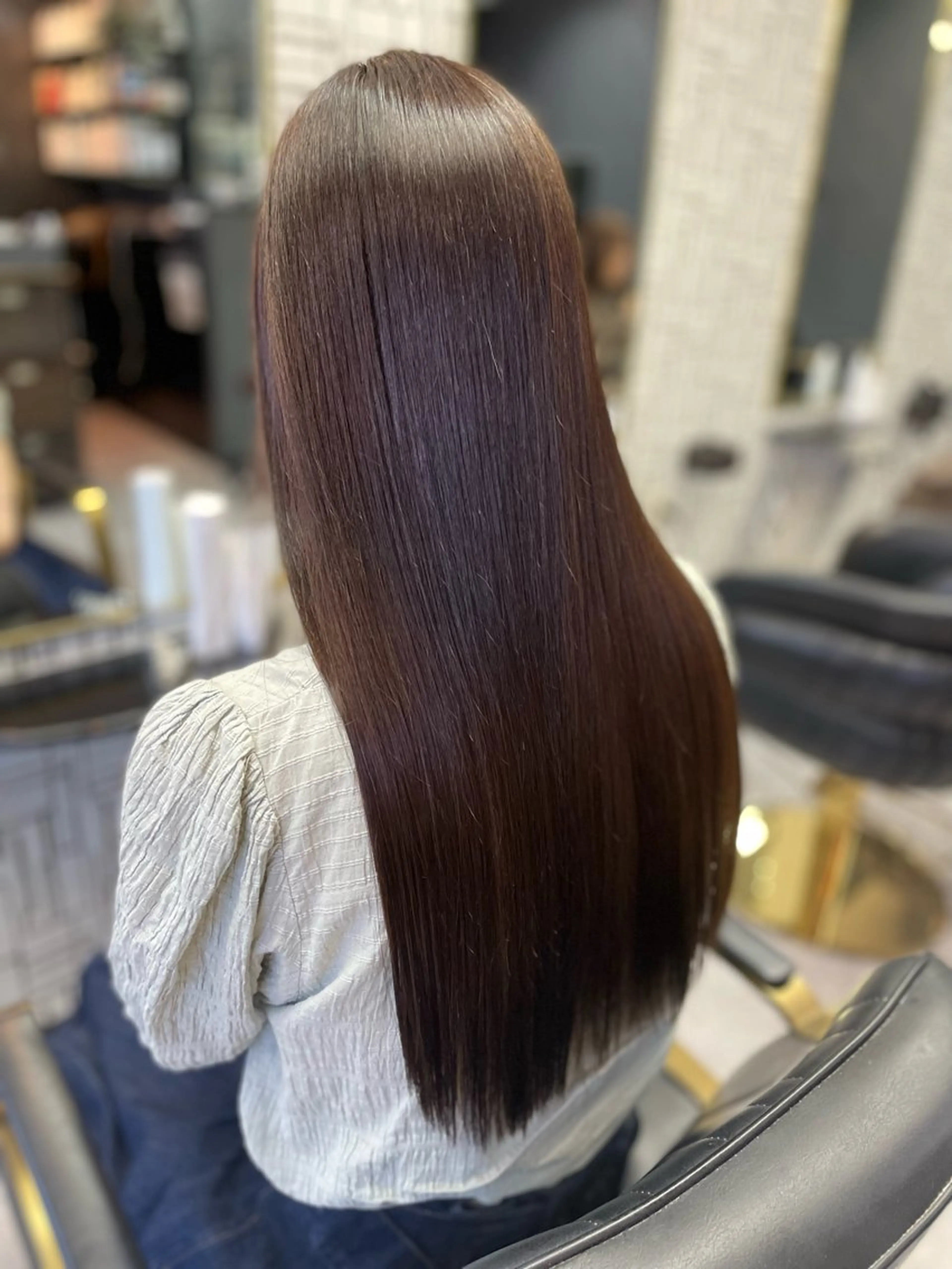 ロング パーマ 縮毛矯正 トリートメント ストレートパーマ カット 縮毛矯正 トリートメント 篠原 侑作のヘアスタイル