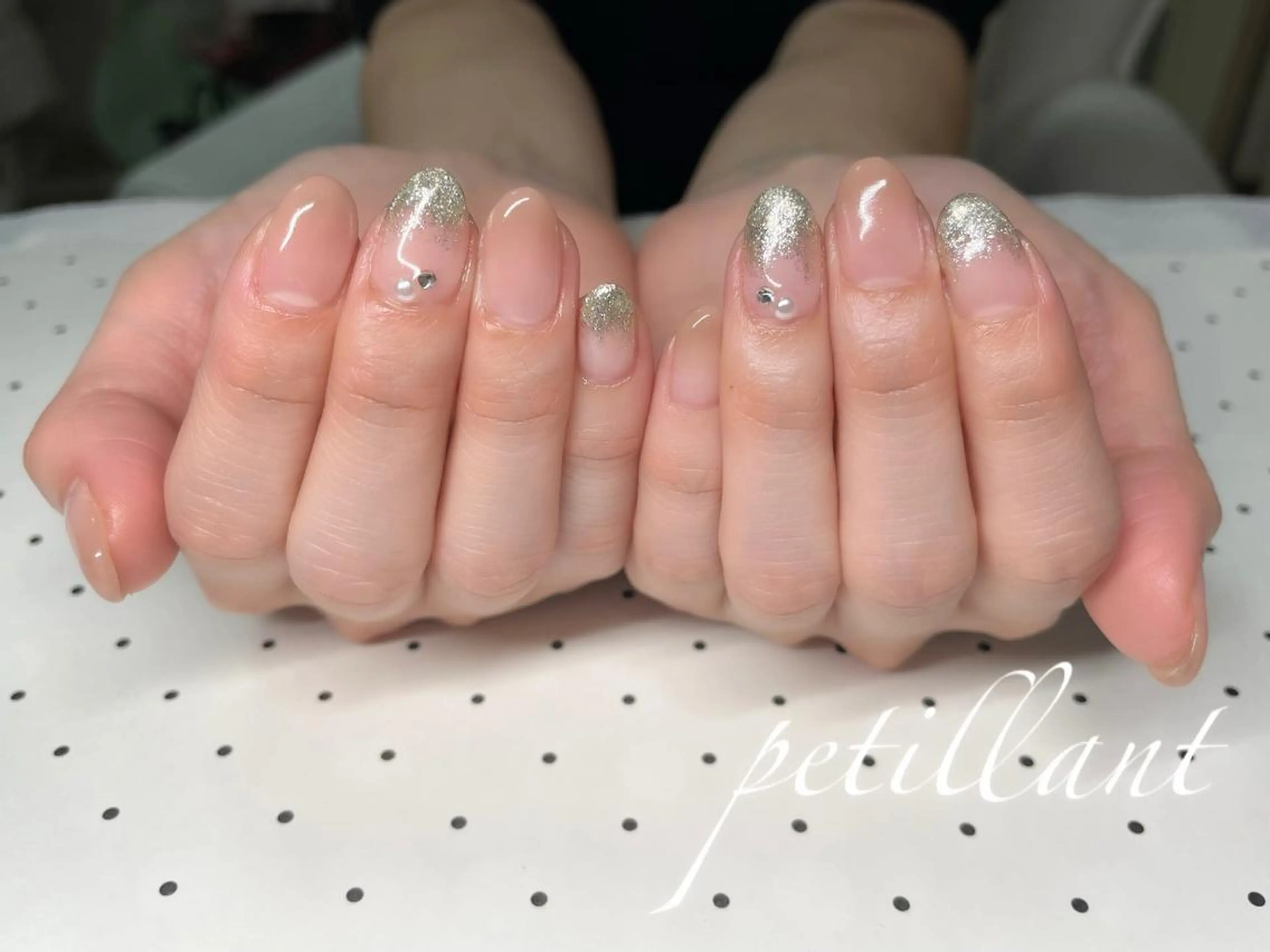 ネイル 入学式 グラデーション 卒業式 シンプルネイル petillant所属・nail salon petillantのネイルデザイン