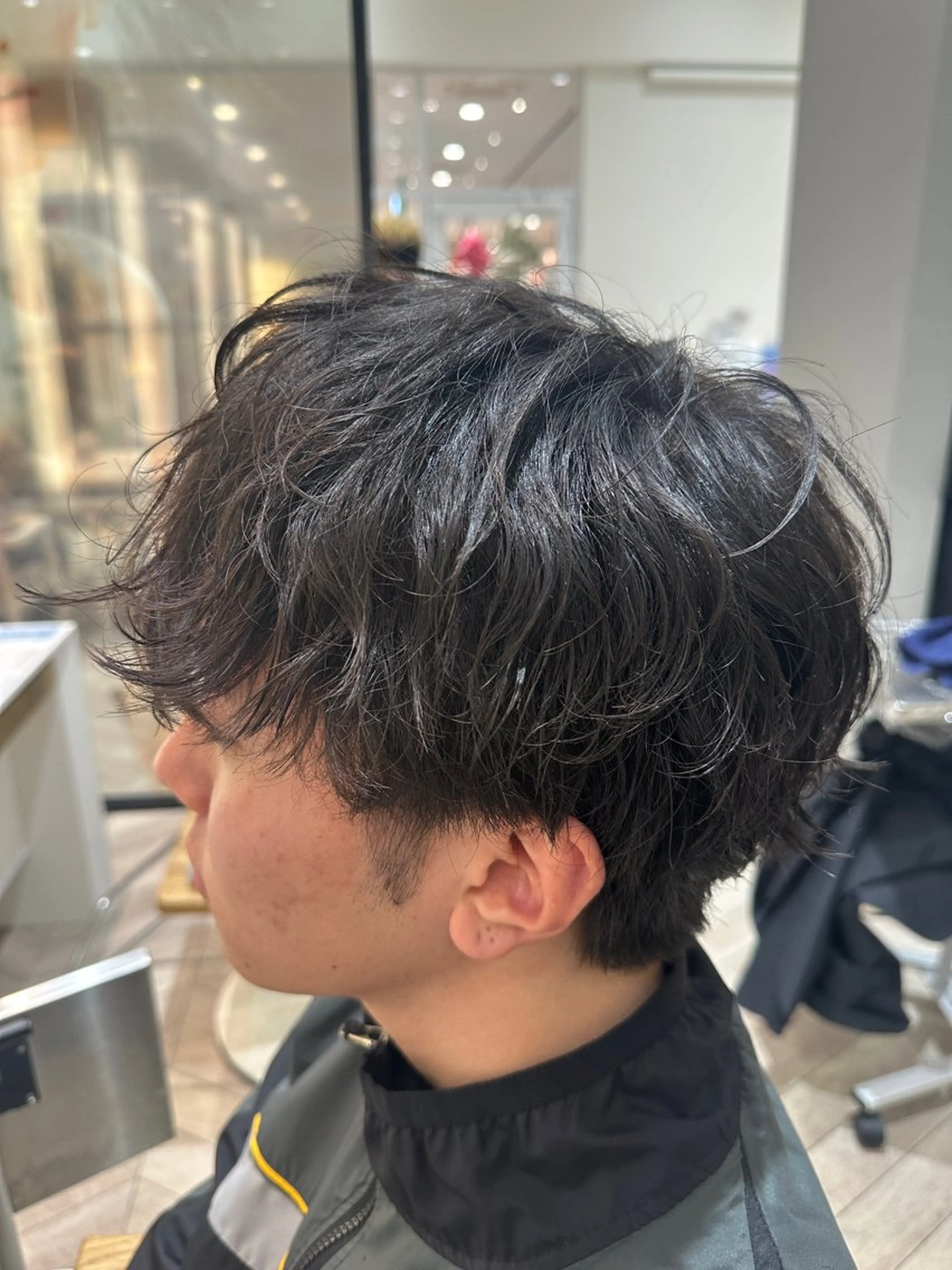 メンズ メンズパーマ 波巻きパーマ フェザーパーマ 安藝颯/メンズカットのヘアスタイル