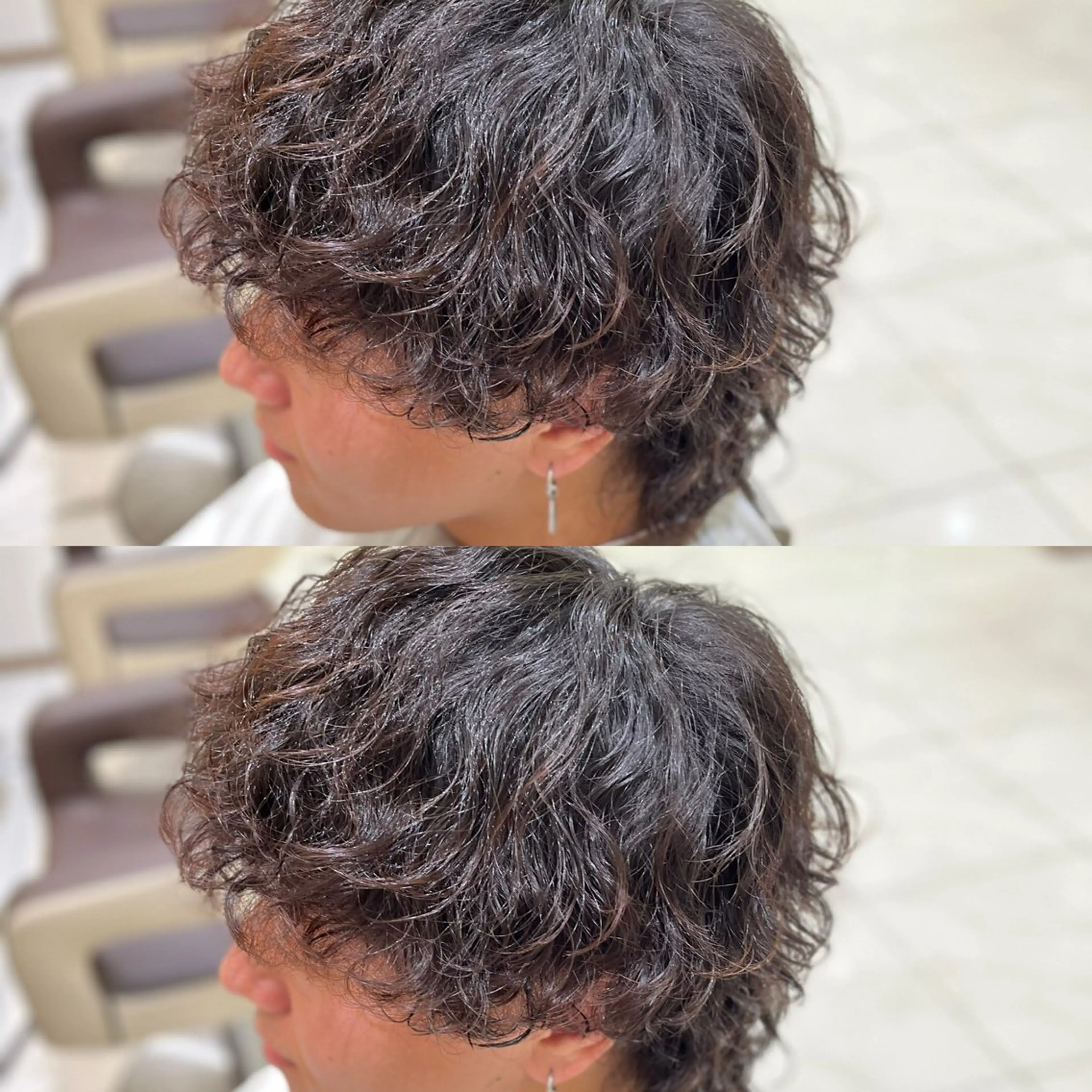 パーマ メンズ メンズパーマ 波巻きパーマ スパイラルパーマ カット パーマ トリートメント ヘアセット 【メンズパーマ✨️ フェザーパーマ】岩城のヘアスタイル