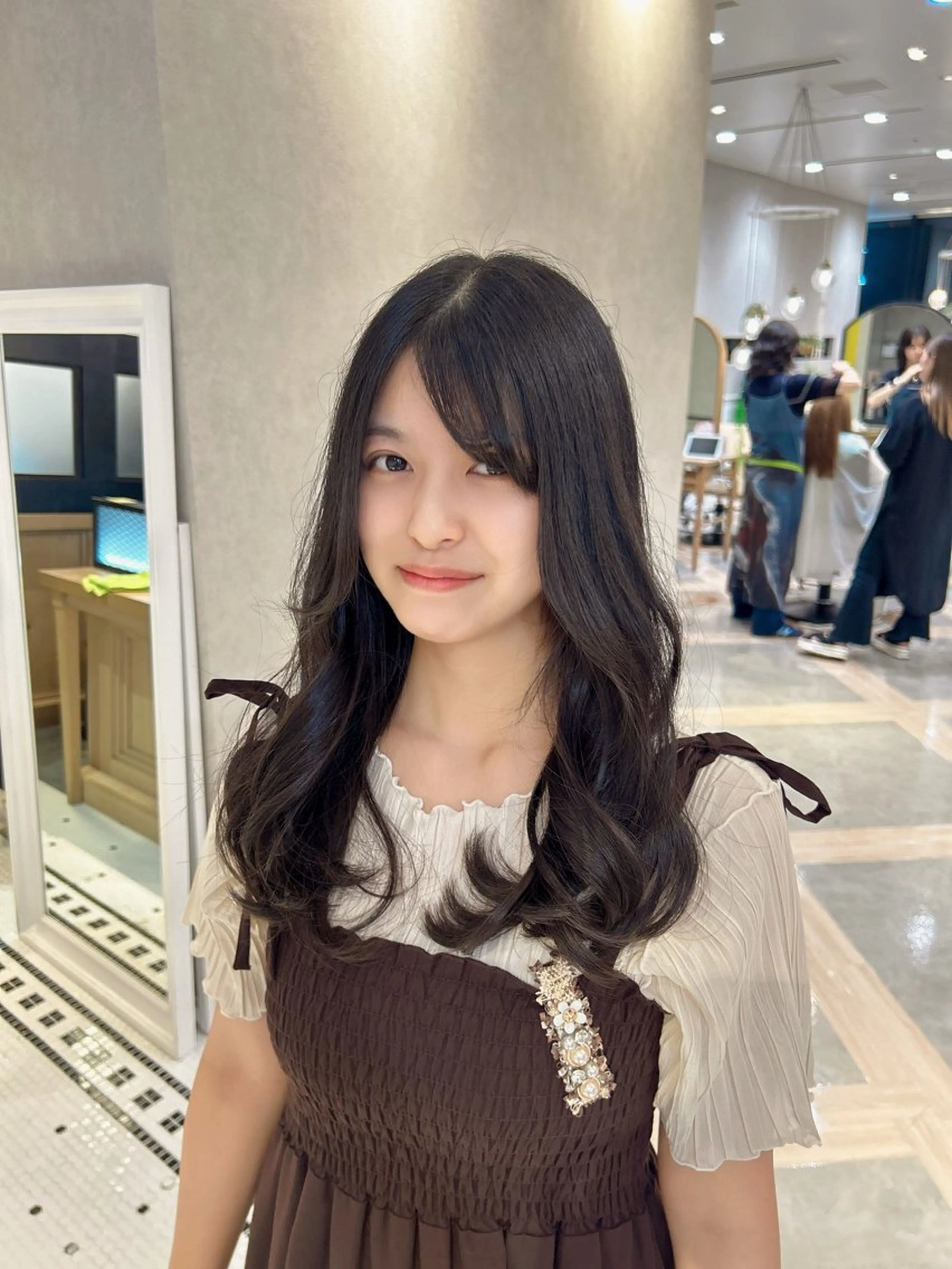 ロング ロング ZA/ZA shinjuku所属・misaki 無料カットモデルのヘアスタイル