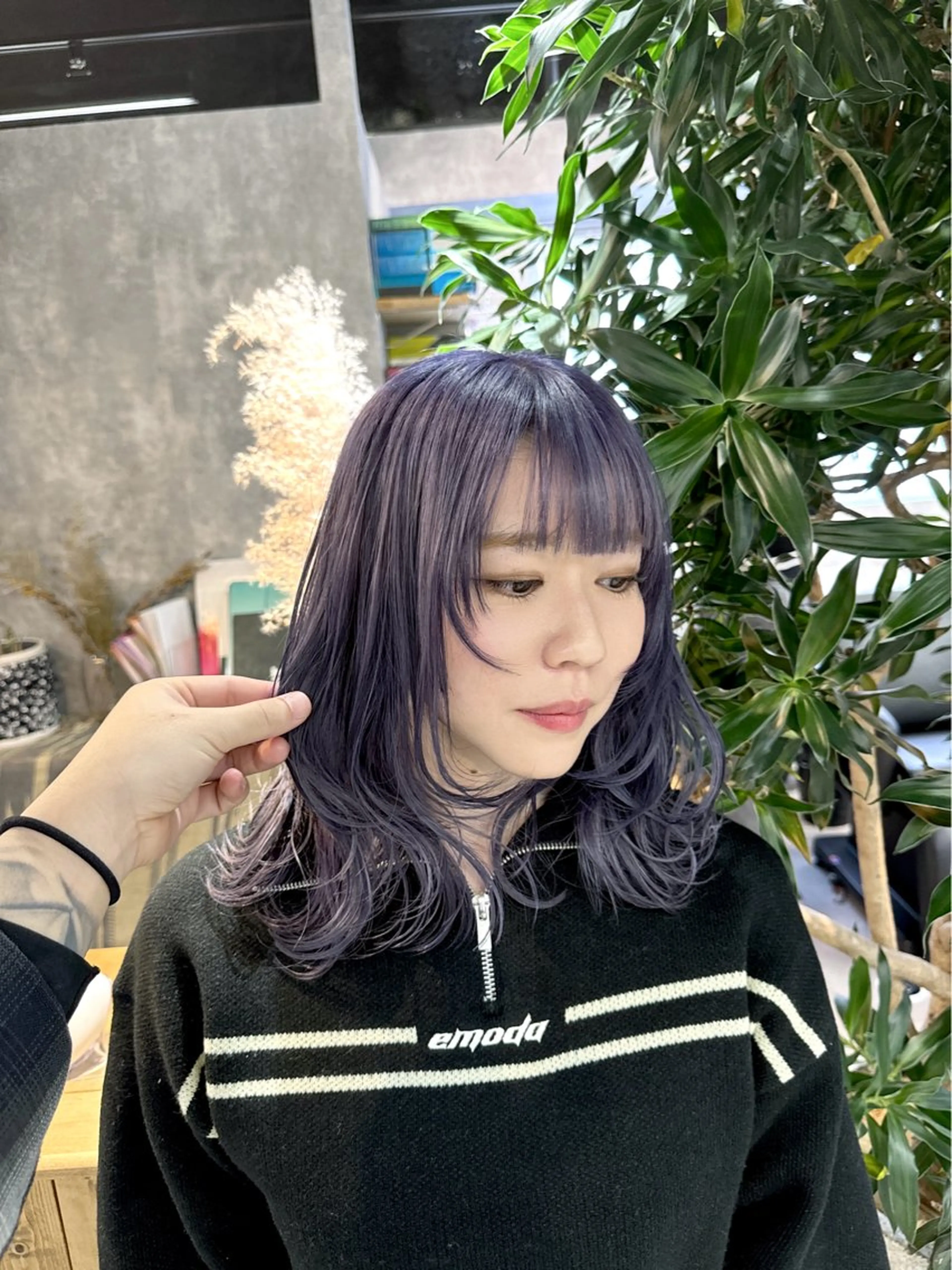 ミディアム カラー ブリーチ ケアブリーチ ダブルカラー イヤリングカラー ハイトーンカラー 【.ico】心斎橋 飛田ゆうきのヘアスタイル