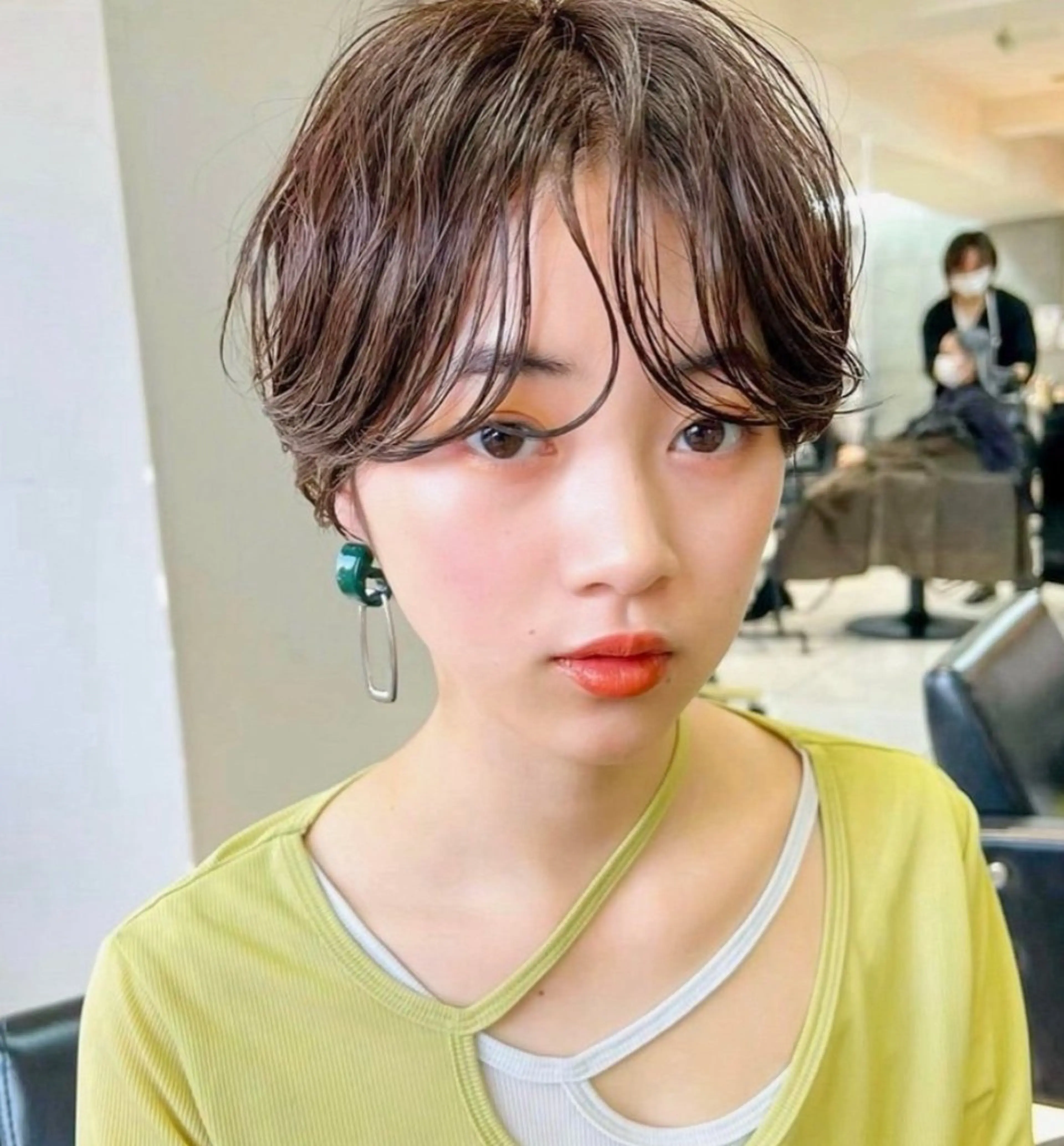 パーマ 顔まわり/ボブウルフ 🤍愛唯(めい)のヘアスタイル