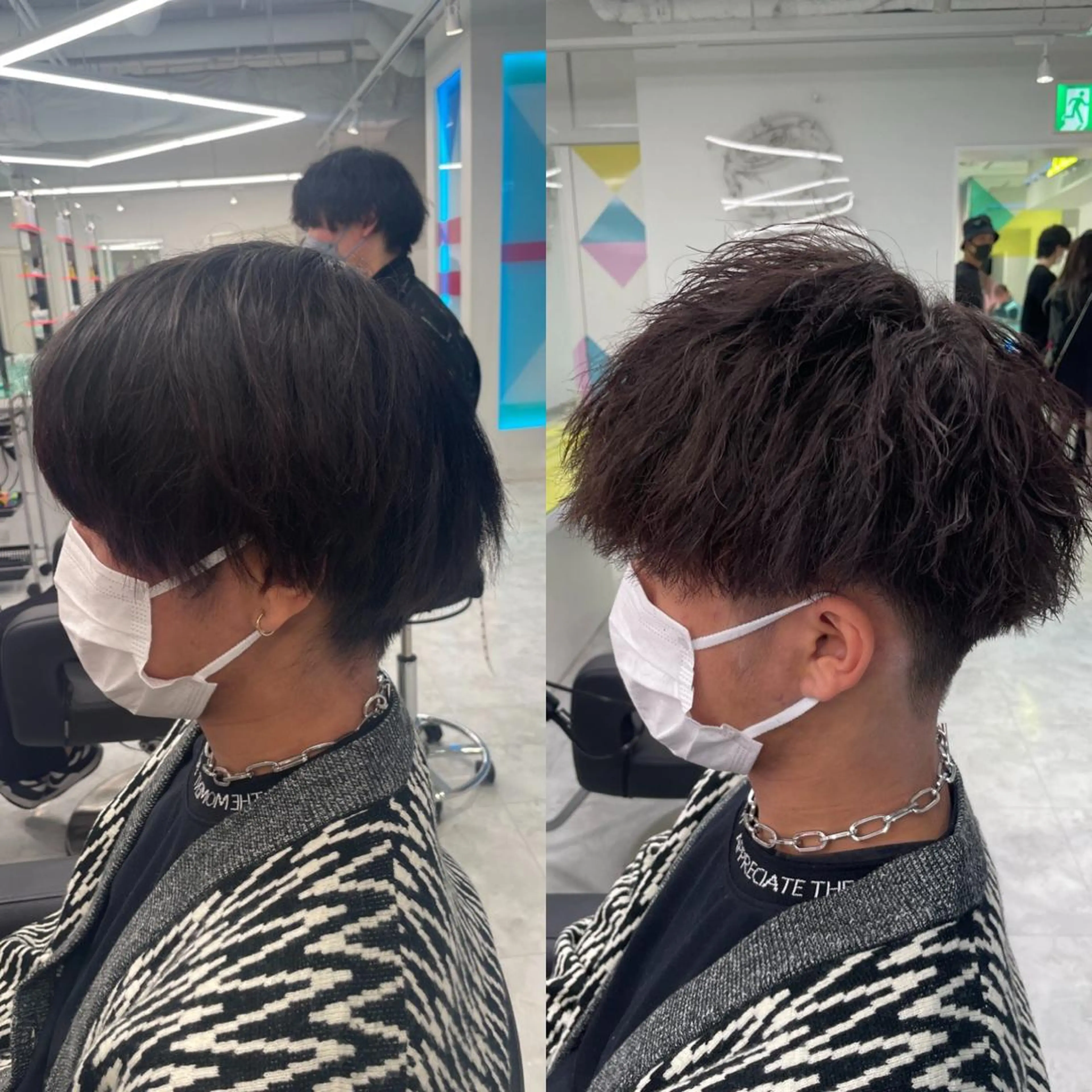 ショート カラー パーマ メンズ 【メンズサロン】 BLUCK 横浜のヘアスタイル