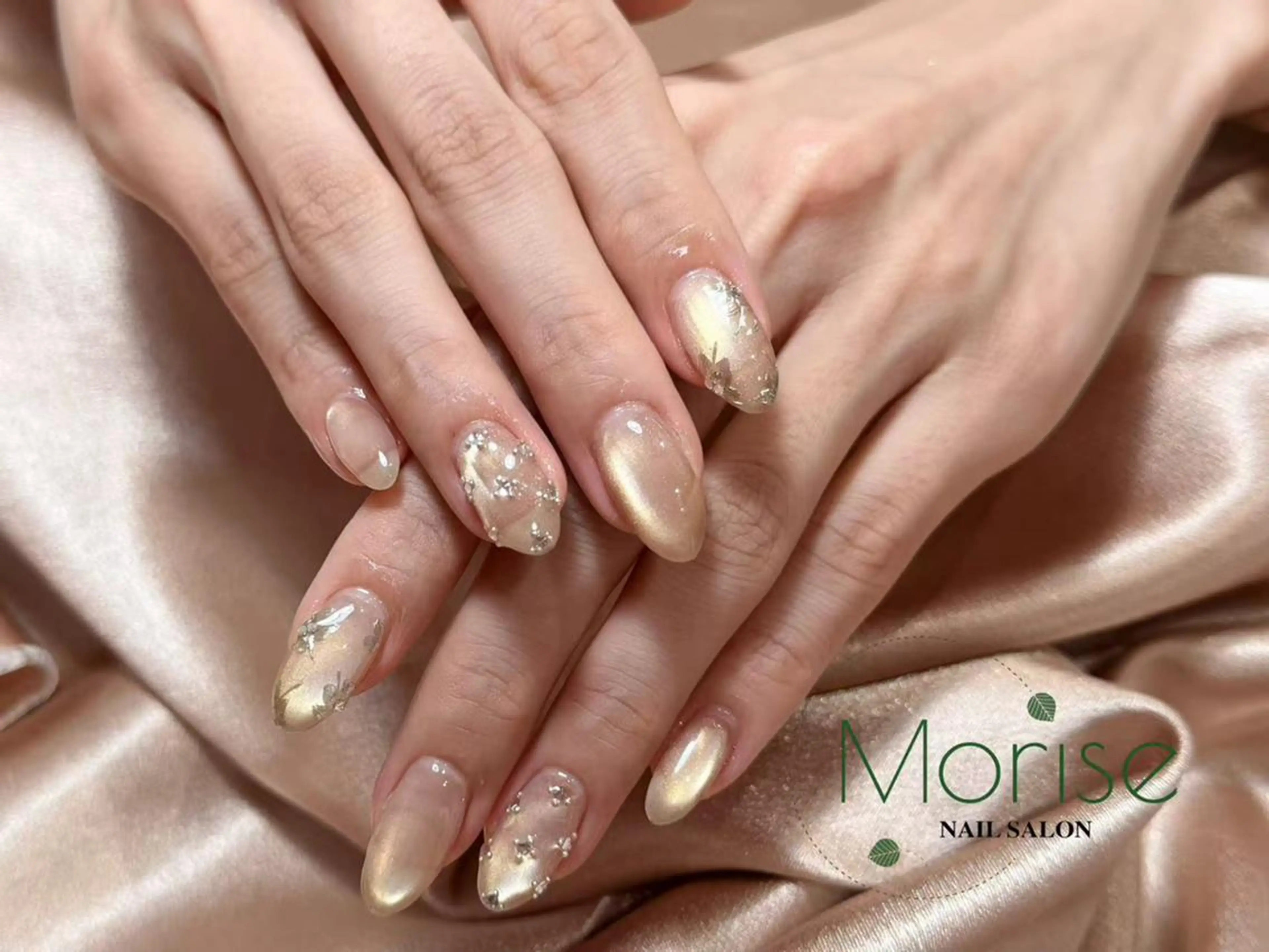 ネイル 長さ出し フレンチネイル ジェルネイル マグネットネイル ミラーネイル ハンドネイル ハンドケア M.長さ出し専門店 meiのネイルデザイン