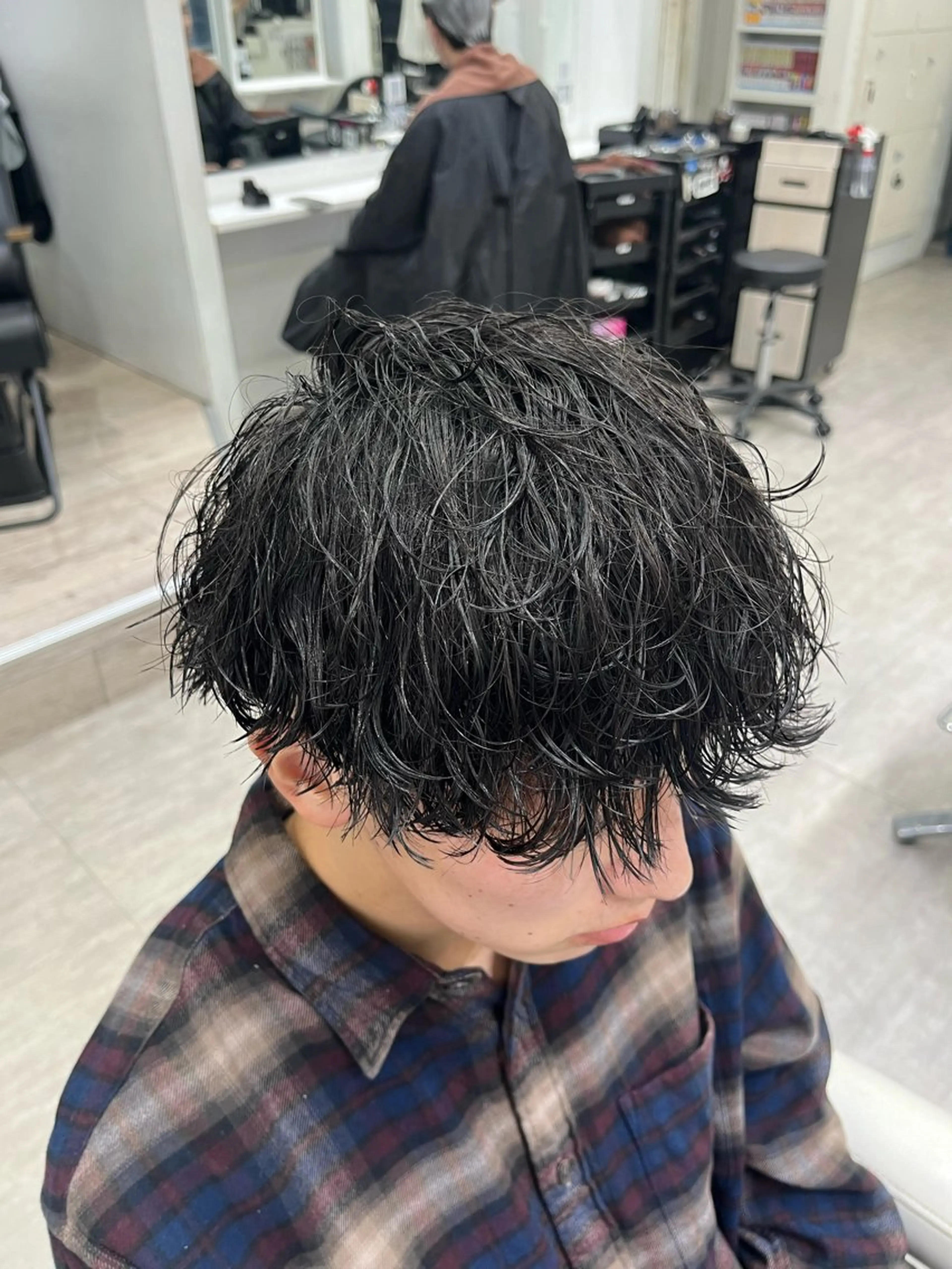 パーマ メンズ カット パーマ トリートメント ヘアセット メンズショート美容師 💈高橋和真💈のヘアスタイル
