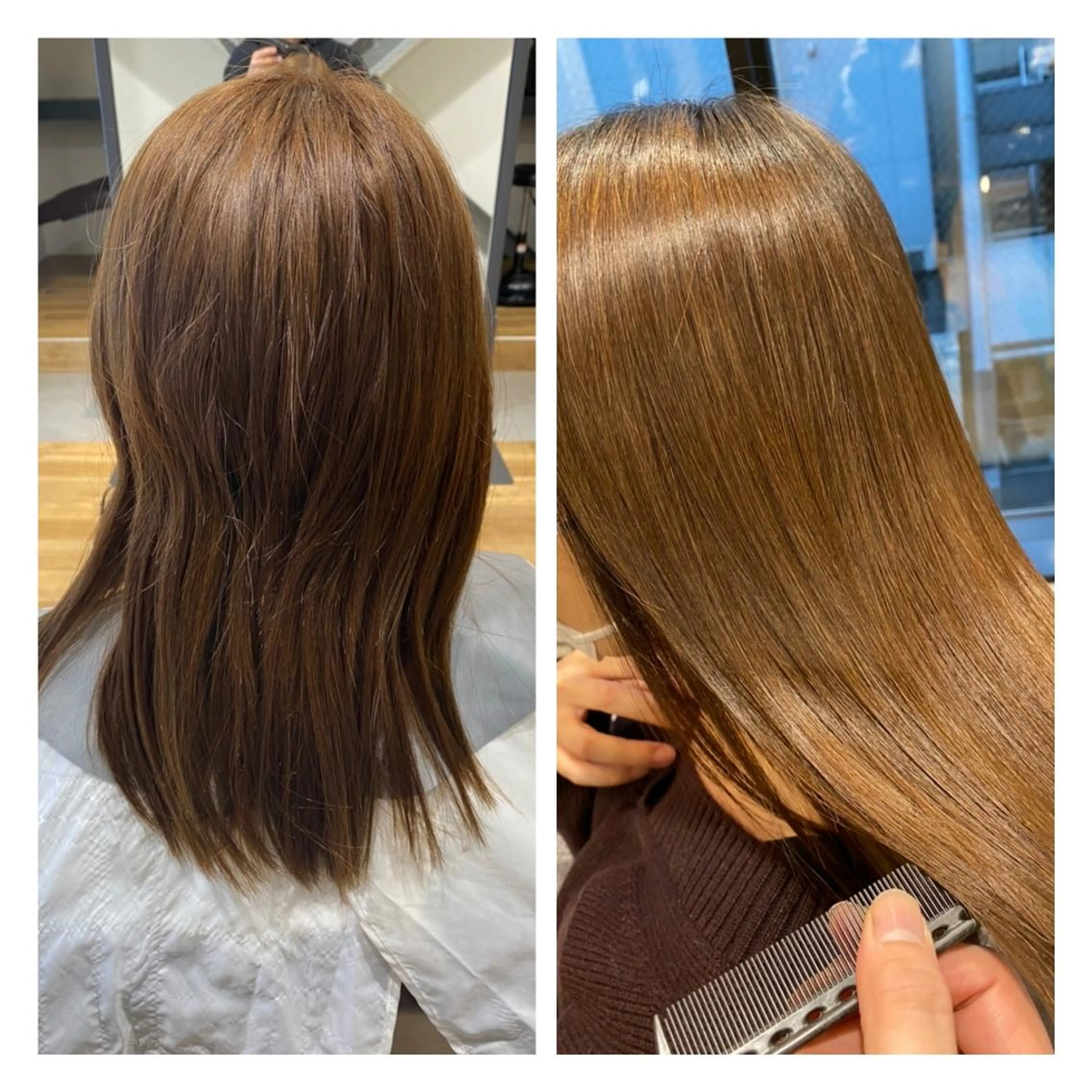 ロング トリートメント 深夜まで営業中‼️ レム髪質改善のヘアスタイル